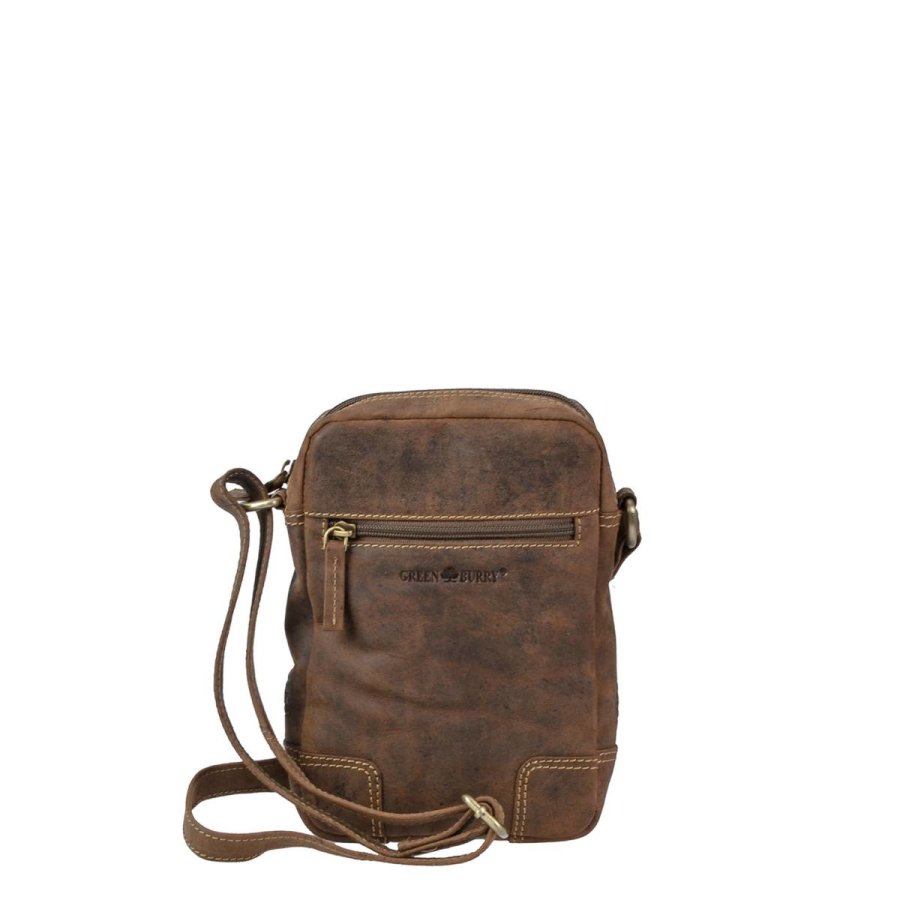 Herrentasche Leder Vintage 17x23cm antikbraun | Greenburry.de 1832