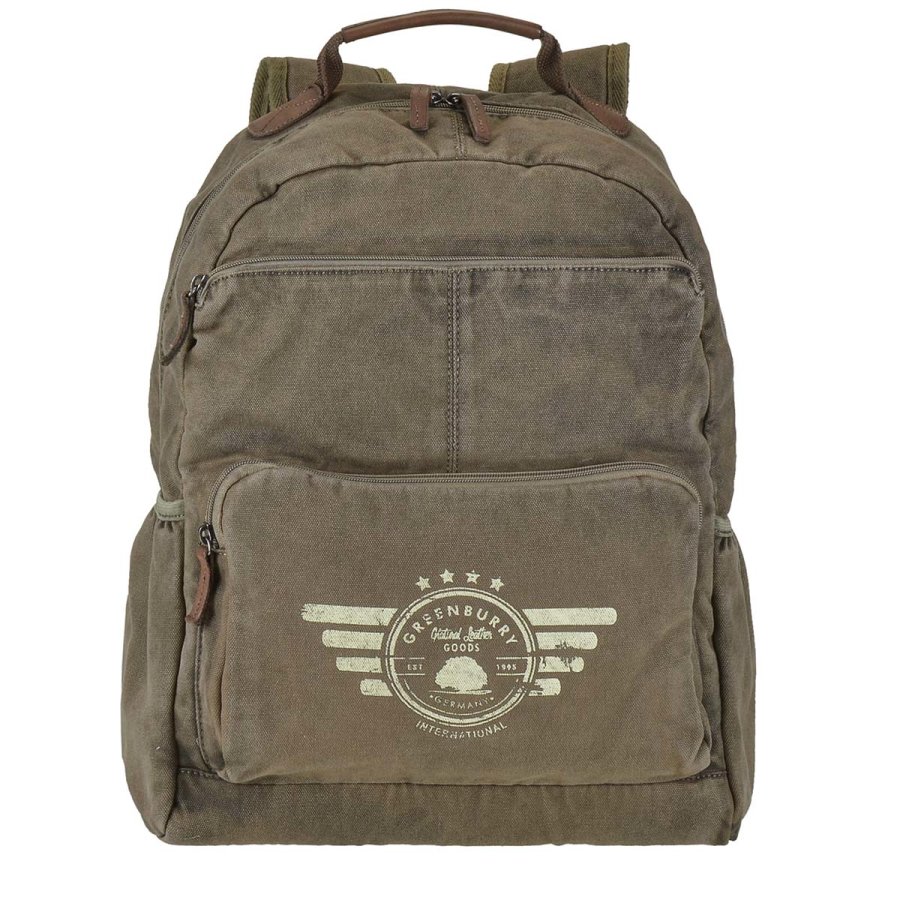 Rucksack Canvas 29x43cm Aviator 5908-30 | Greenburry.de