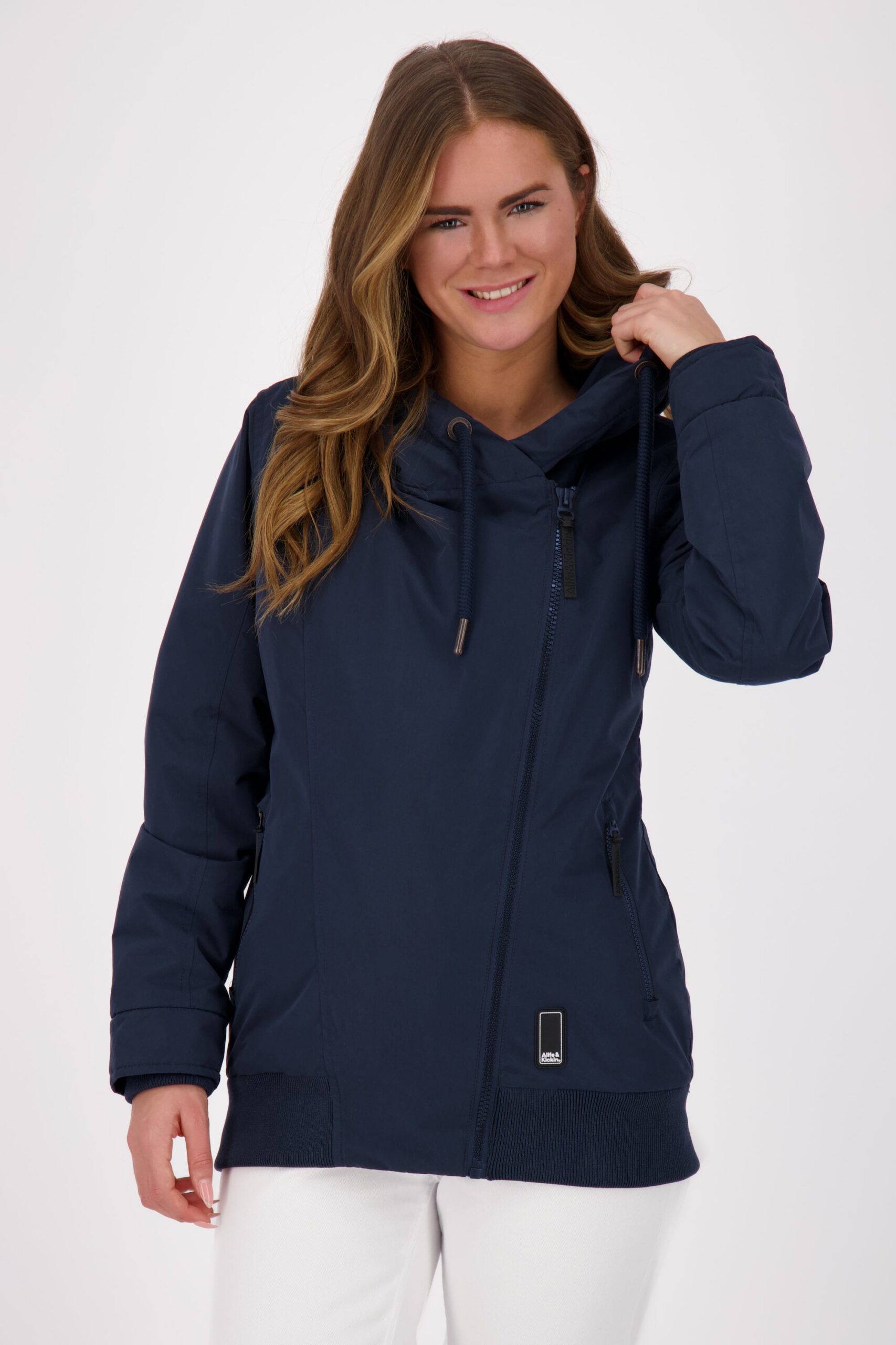 Damenjacke KiddoAK A - Asymmetrischer Look für den perfekten Style Dunkelblau