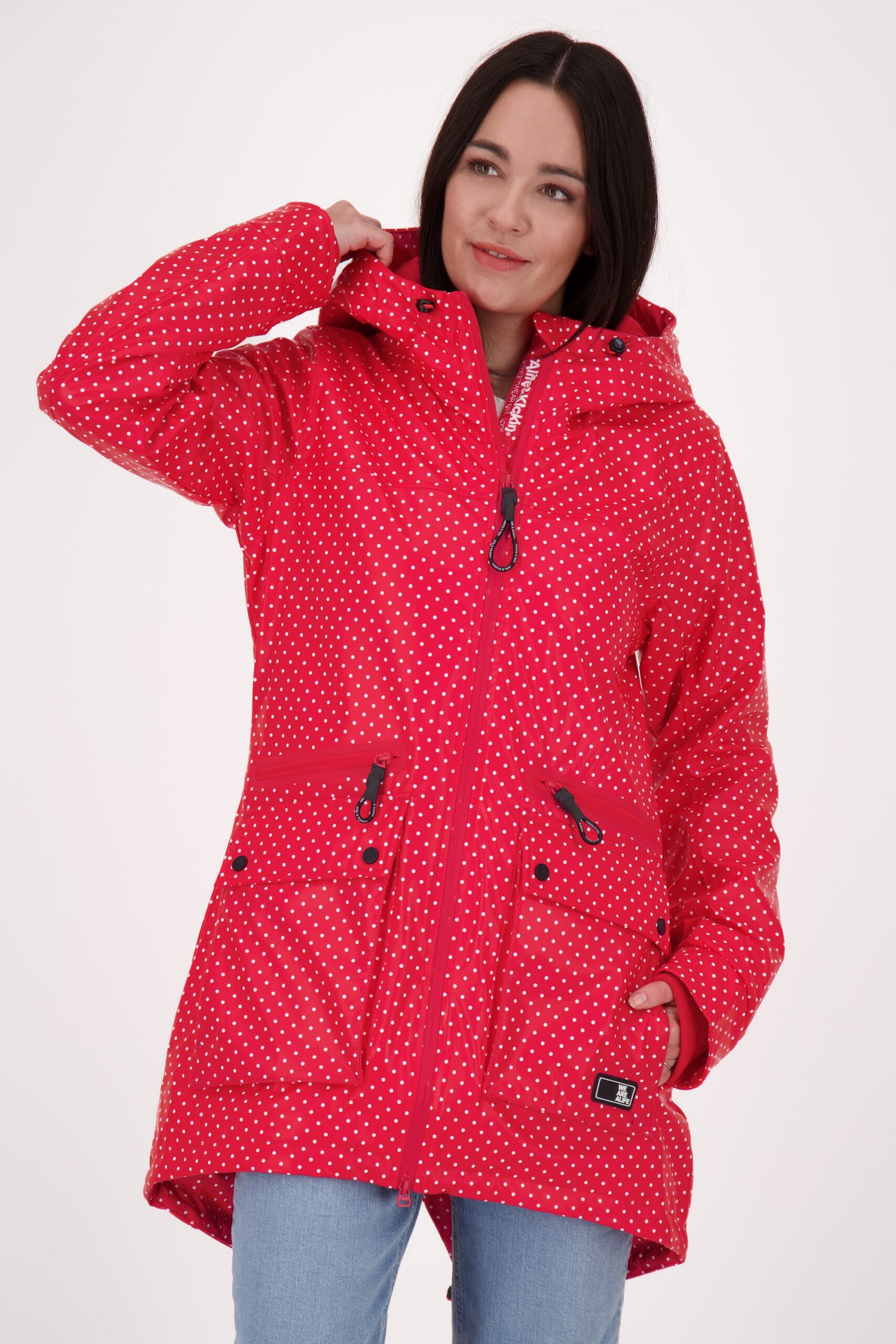 Damen Regenjacke AudreyAK B - Warm und wetterfest Rot