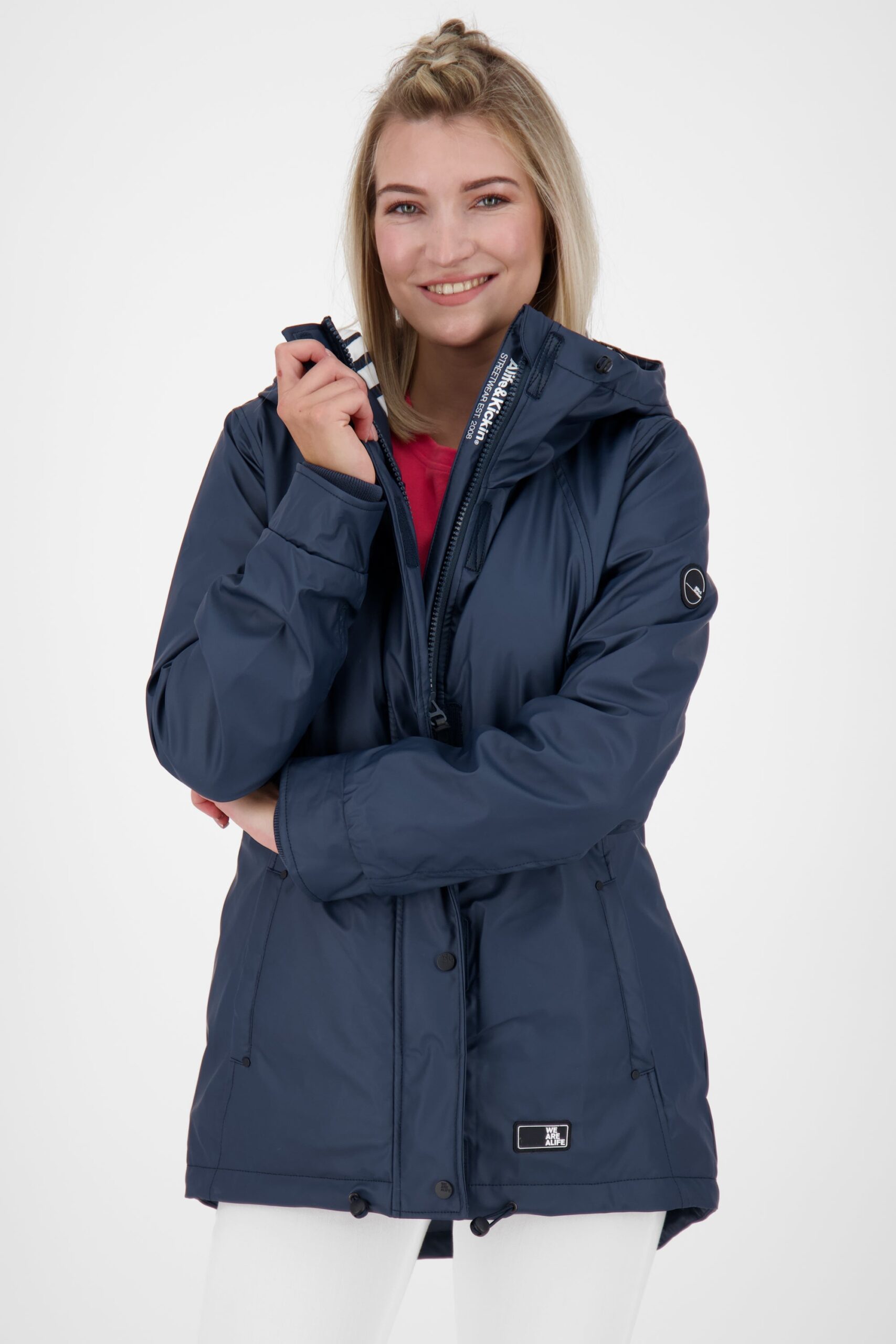 Damen Winterjacke ElmaAK A - Stilvoll und robust Dunkelblau