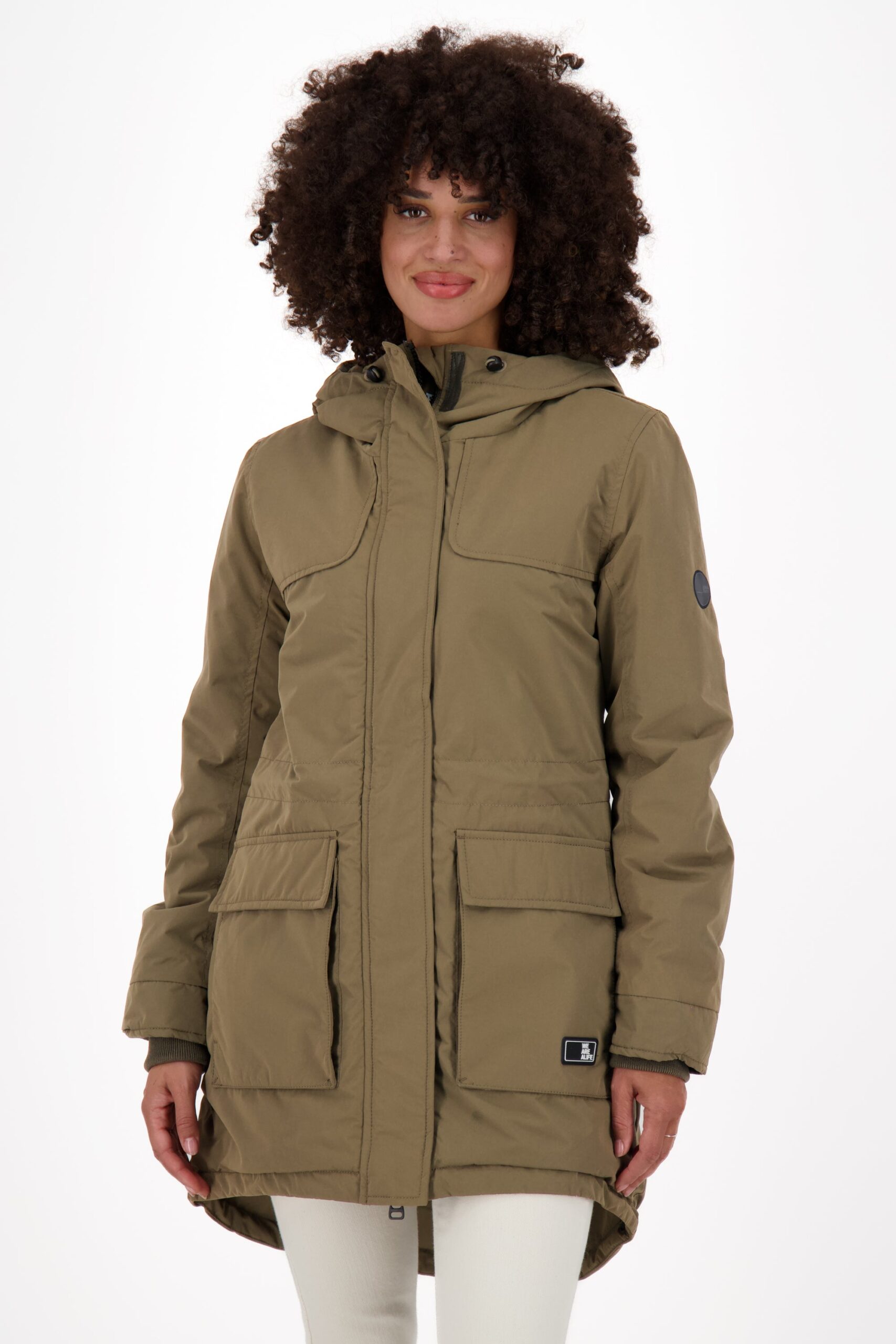 CharlizeAK A - Damen Winterjacke von Alife and Kickin Dunkelgrün