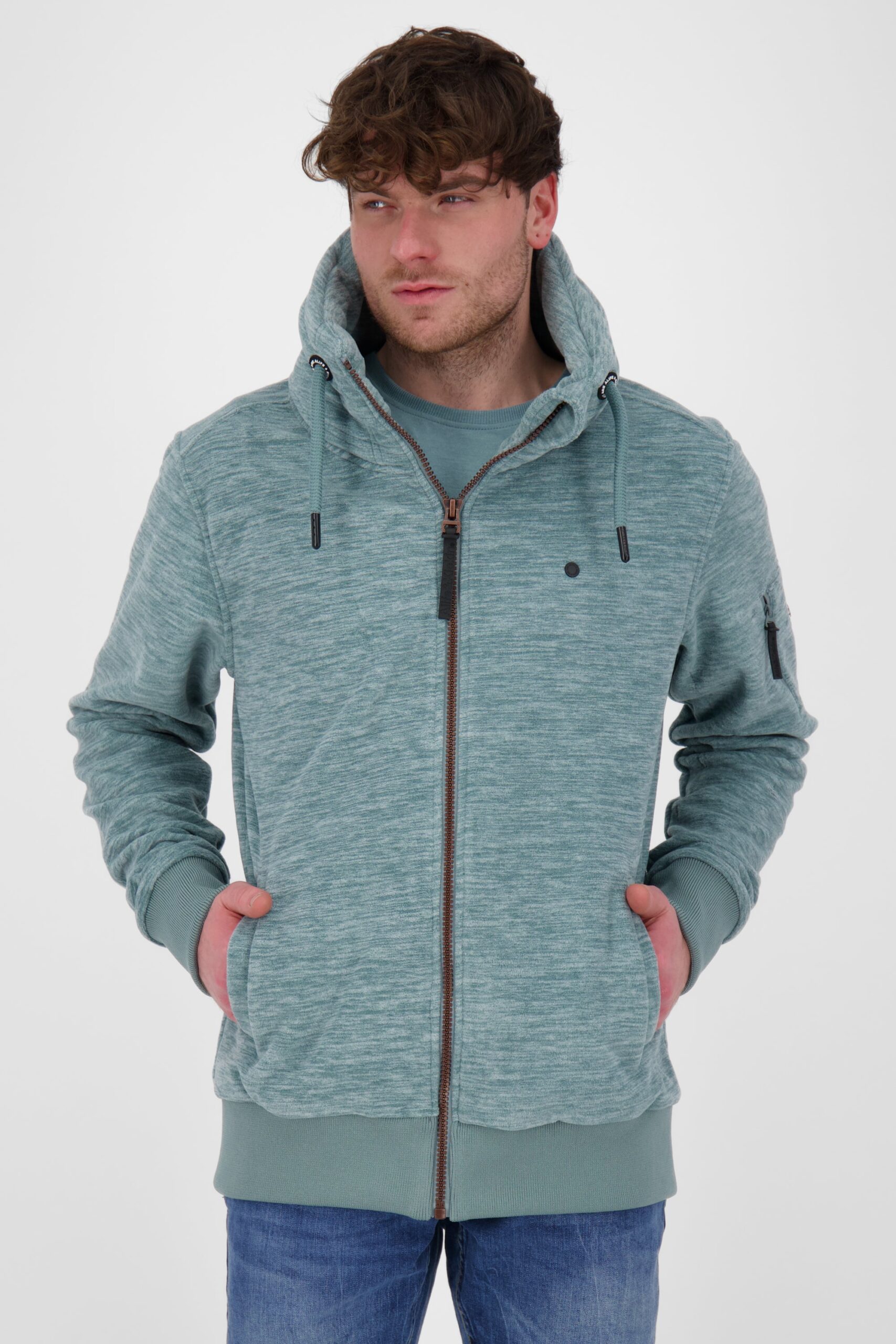 Die sportliche Fleecejacke EliasAK F von Alife and Kickin für Herren Grau