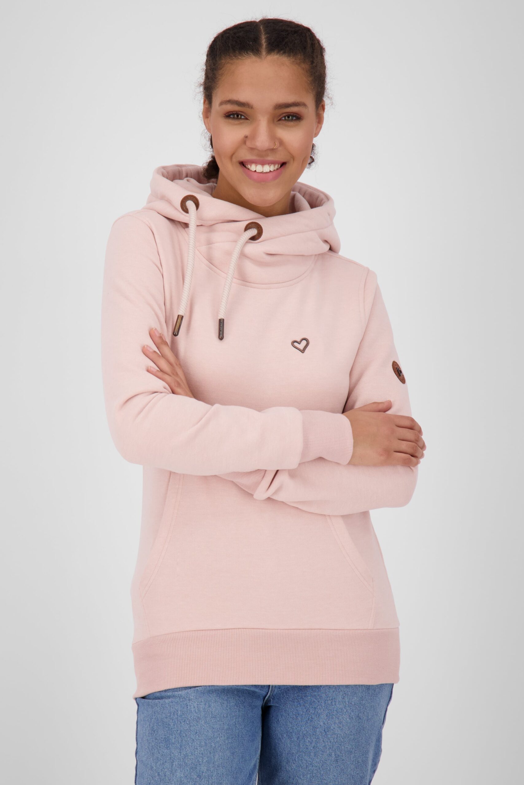 Damen Kapuzensweatshirt SarahAK A in tollen Farben Rosa