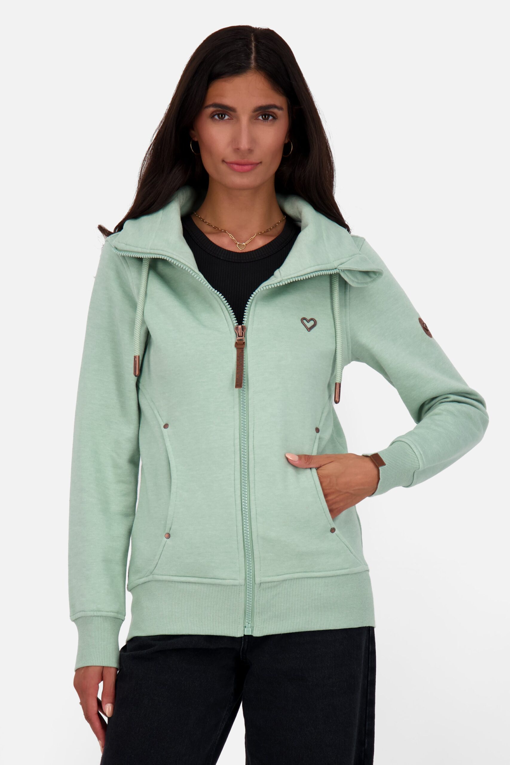 Damensweatjacke VivianAK A Hellgrün