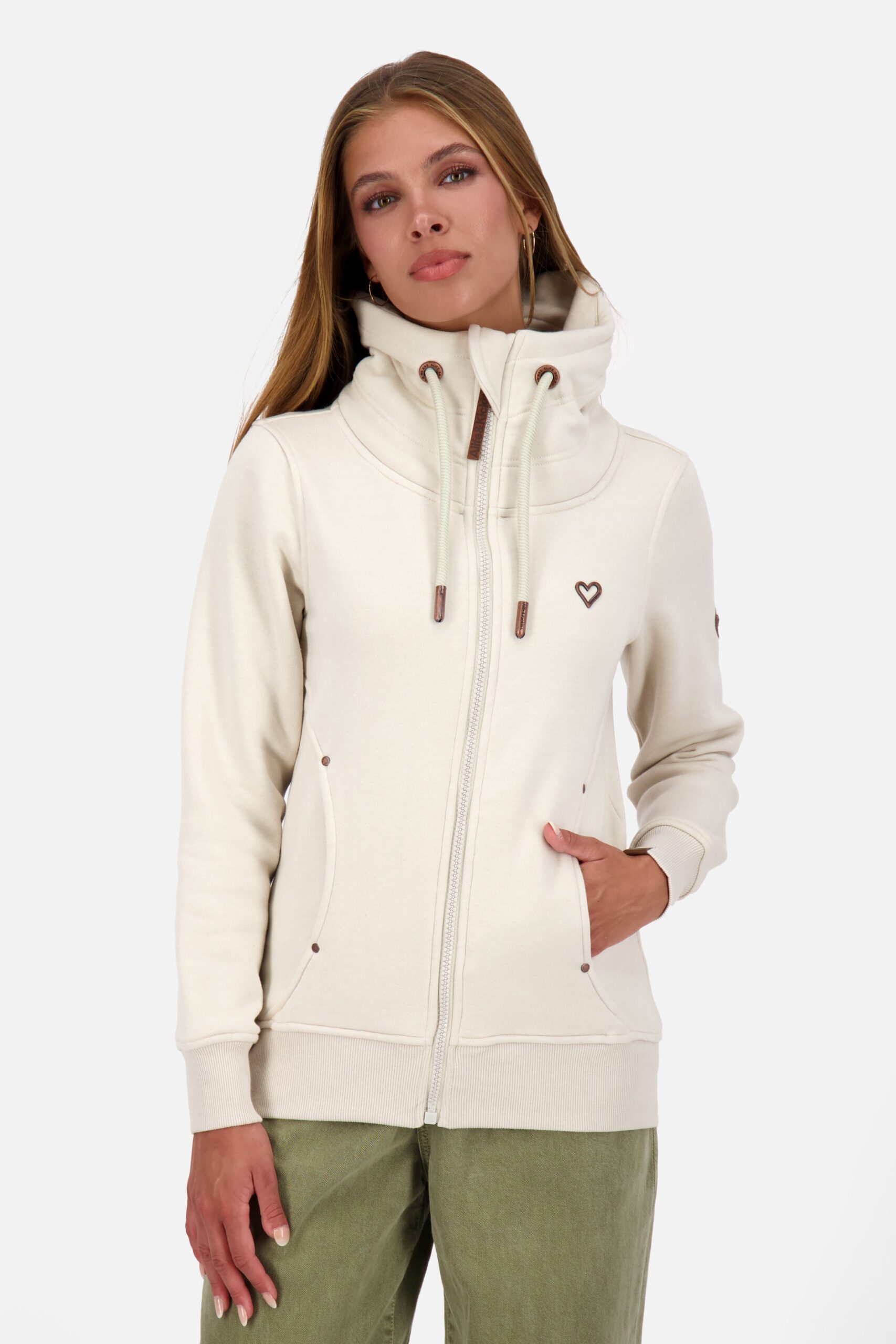 Damensweatjacke VivianAK A Beige