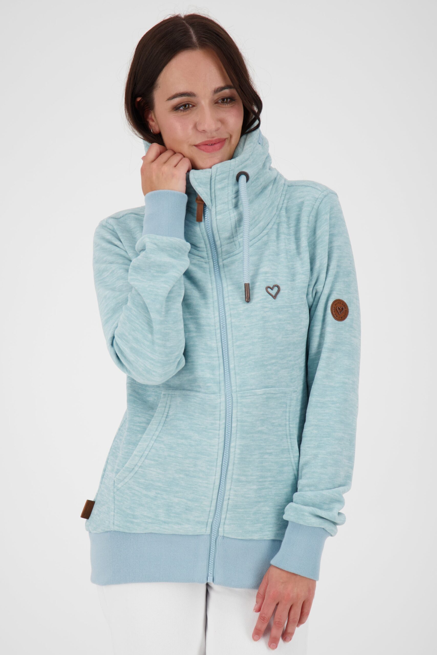 Damenfleecejacke VivianAK F von Alife and Kickin für den perfekten Wohlfühl-Look Hellblau