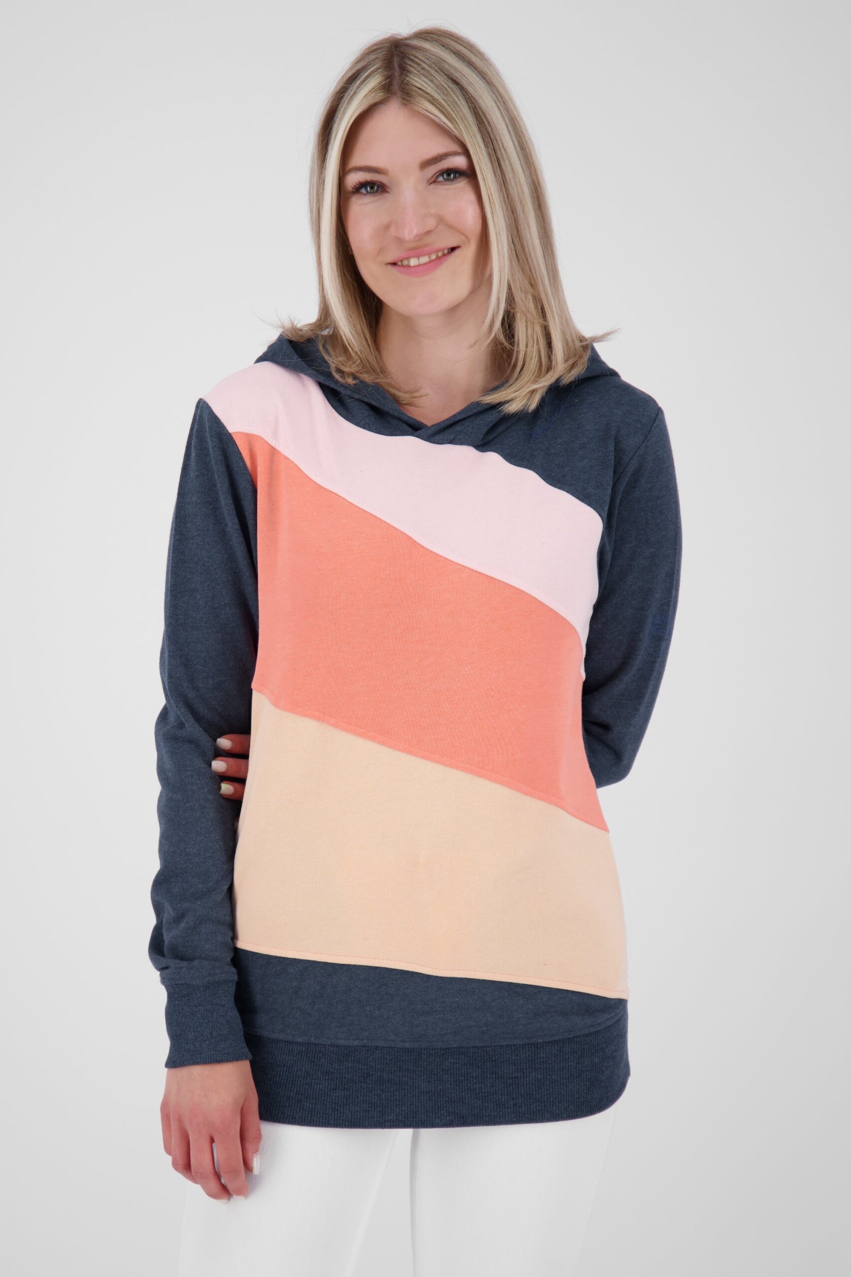 Faszination der Farben mit dem Kapuzensweatshirt HeidiAK A für Damen Dunkelblau