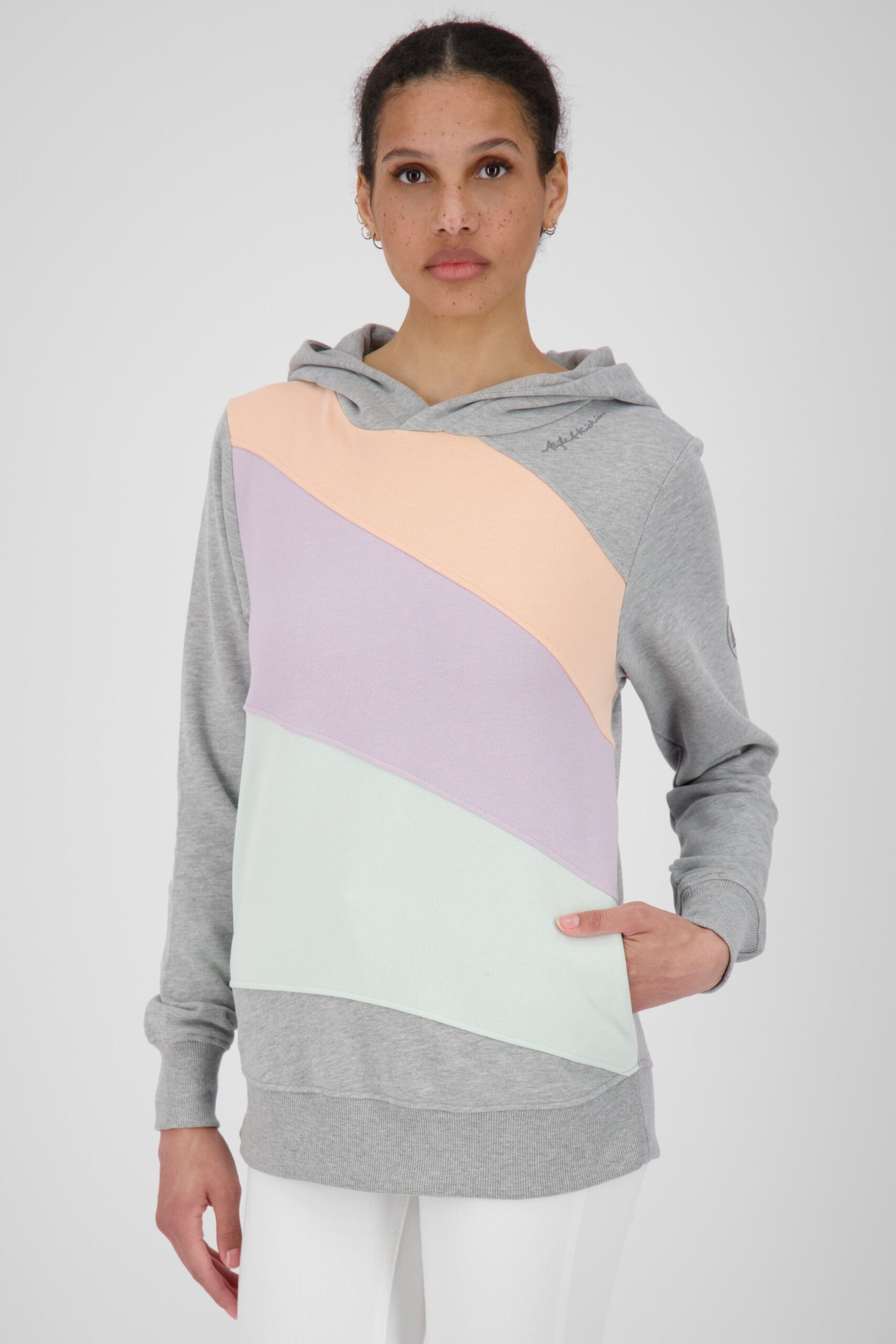 Faszination der Farben mit dem Kapuzensweatshirt HeidiAK A für Damen Grau