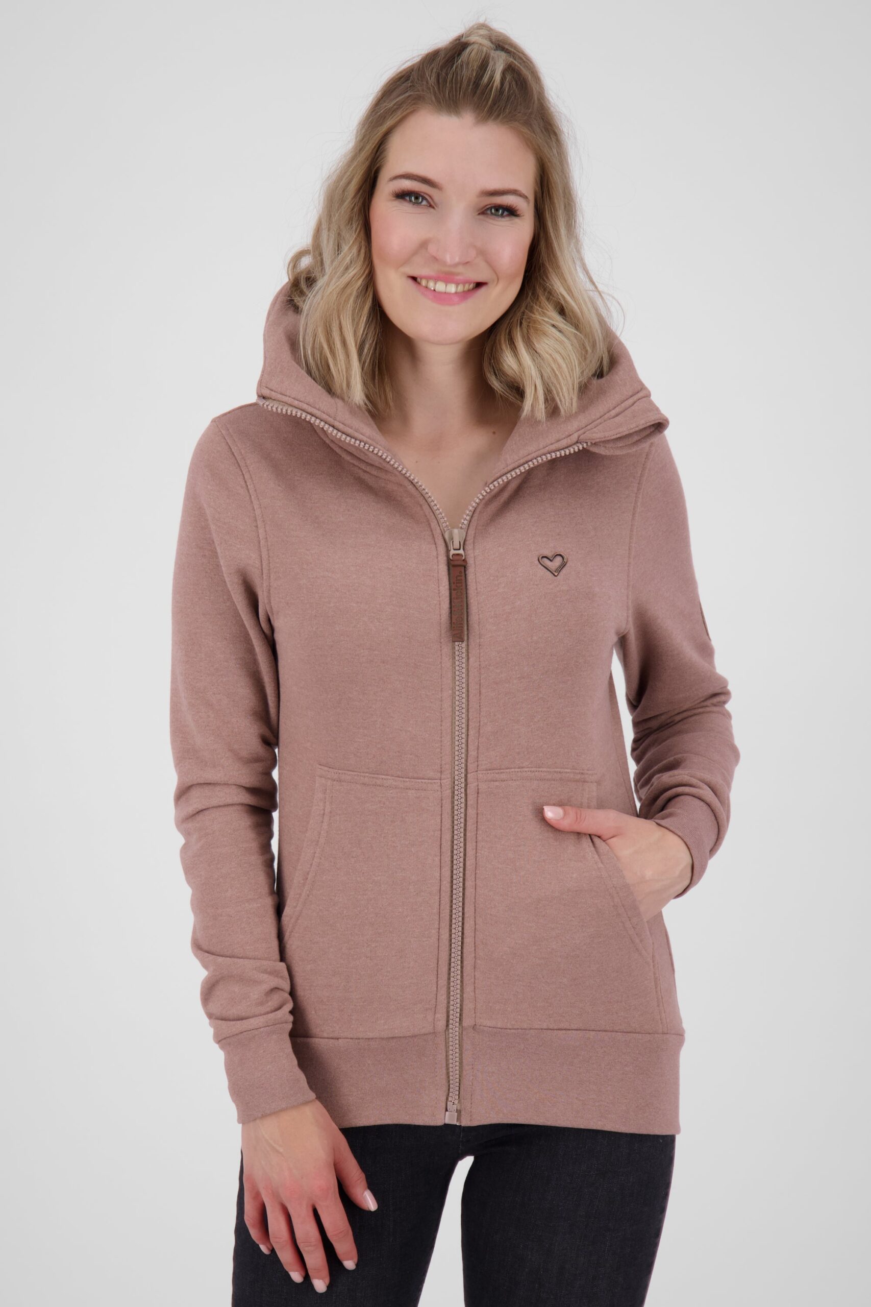 Damen Sweatjacke VianaAK A - Weiche Sweatqualität und trendiger Look Rosa