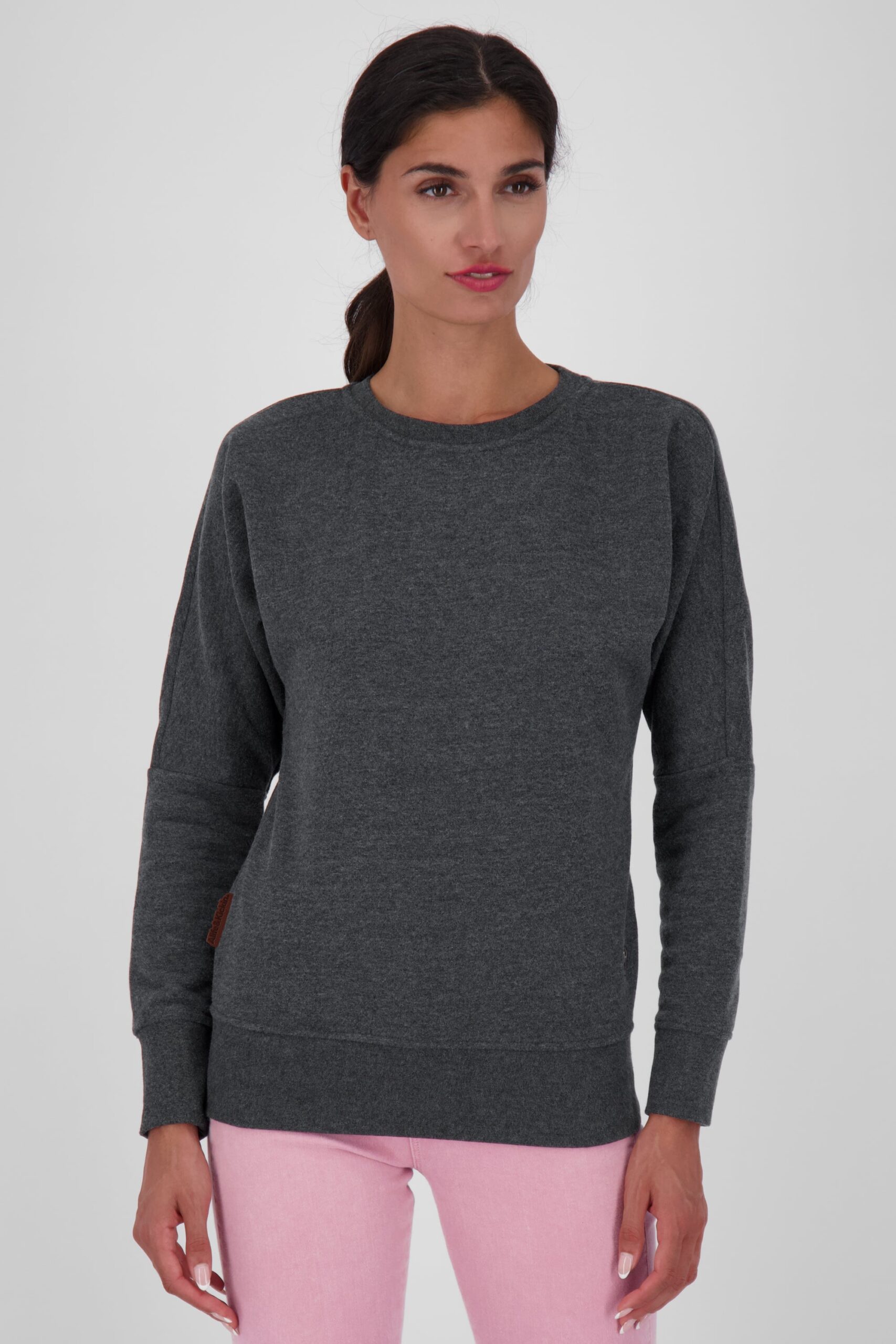 DarinAK A Sweater für Damen - Trendiger und farbenfroher Sweatpullover Schwarz