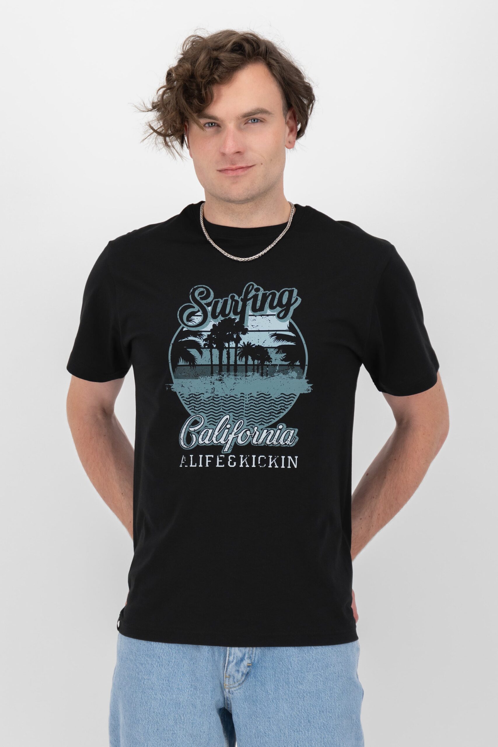 BrodyAK P Shirt surfing california Schwarz