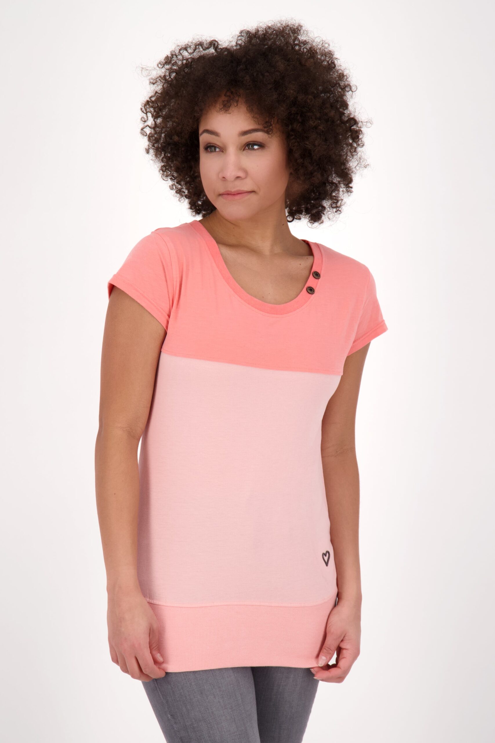 Bequemes Jerseyshirt für Damen CoraAK A - lässige Eleganz Rosa