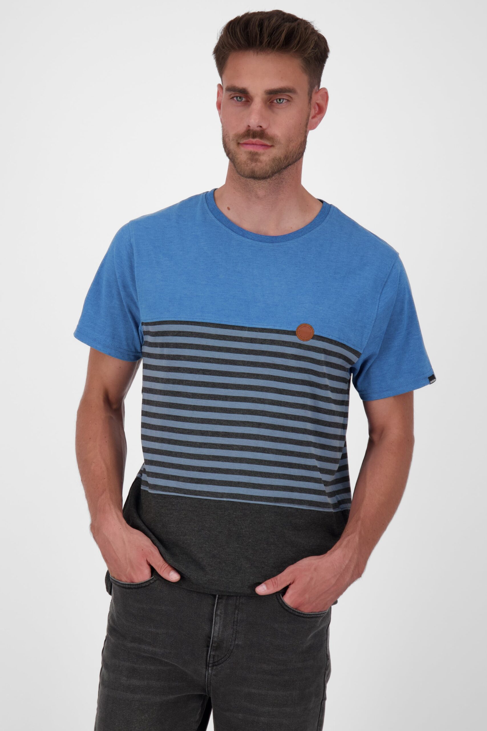 BenAK Z T-Shirt Herren mit Streifen Schwarz