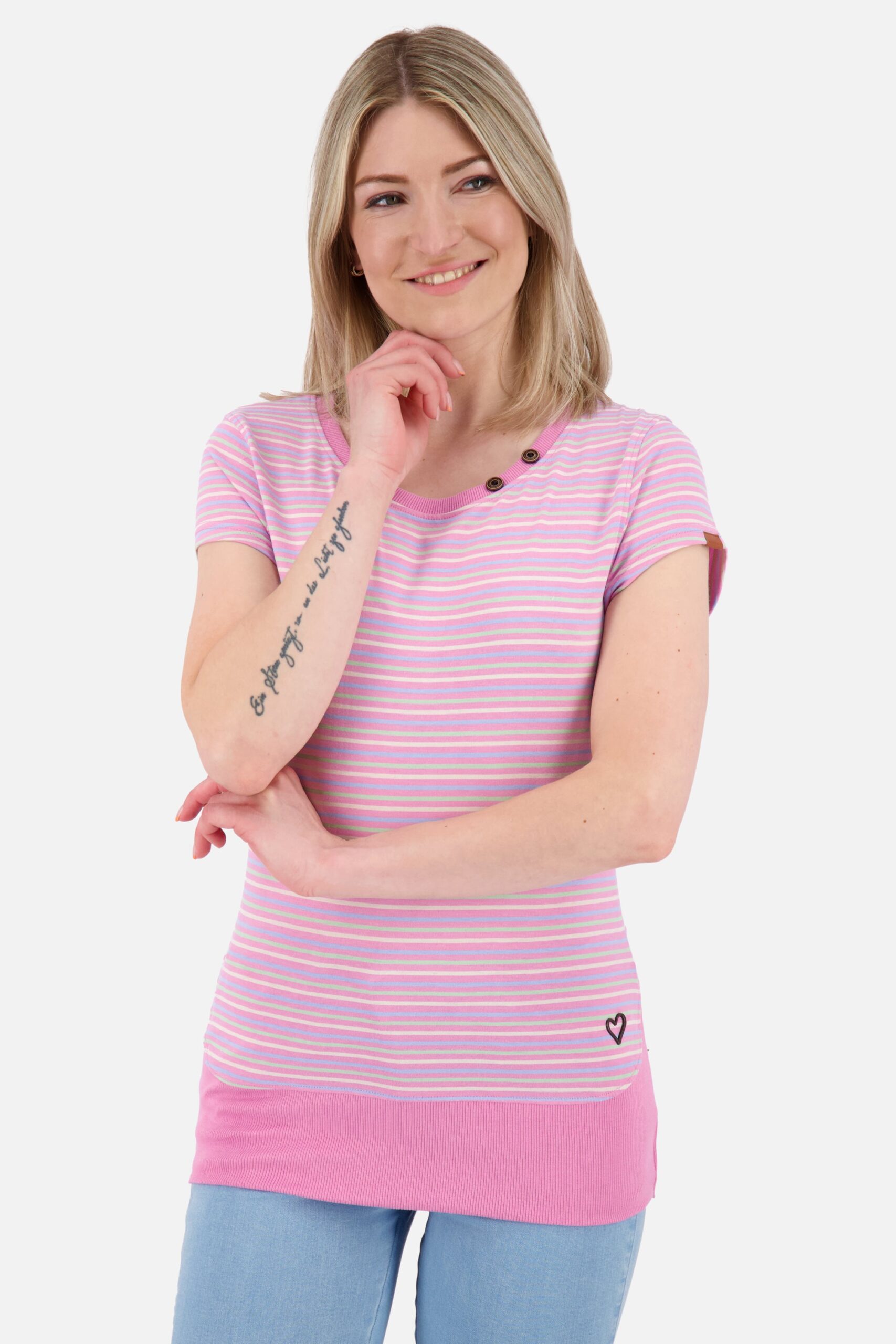 Einzigartiges Design CocoAK Z T-Shirt Damen für den perfekten Sommerlook Pink