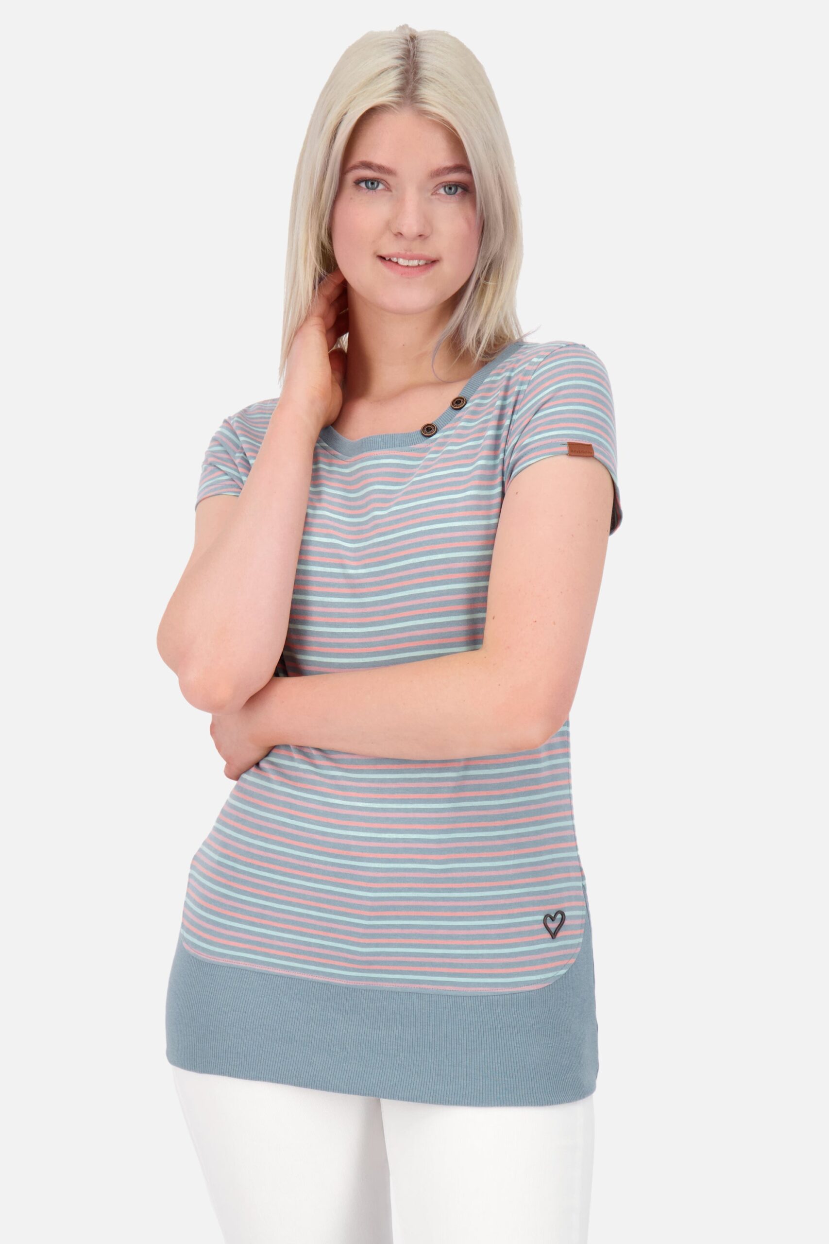 Einzigartiges Design CocoAK Z T-Shirt Damen für den perfekten Sommerlook Grau