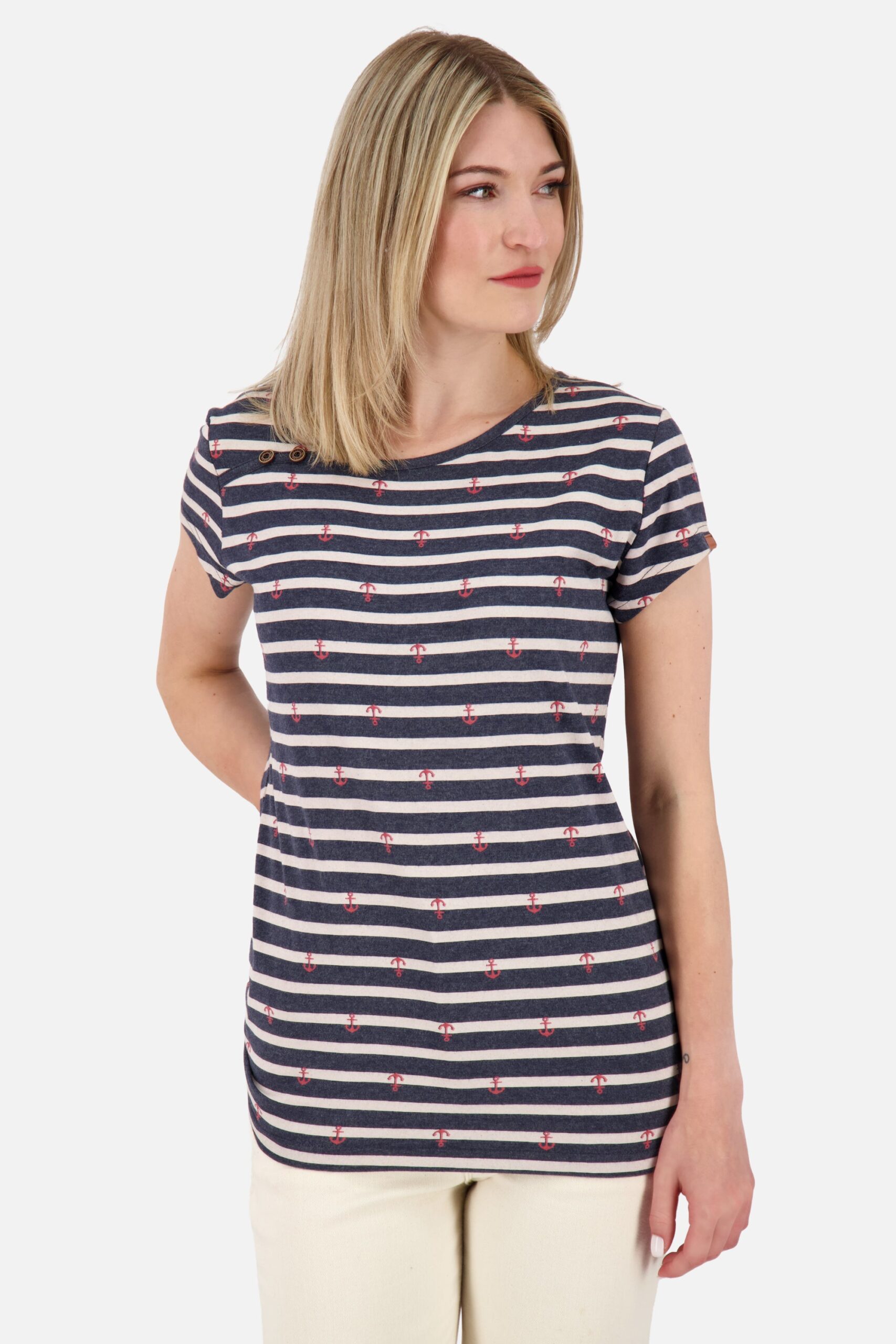 Damen Sommer-T-Shirt JuliaAK Z von Alife and Kickin Dunkelblau