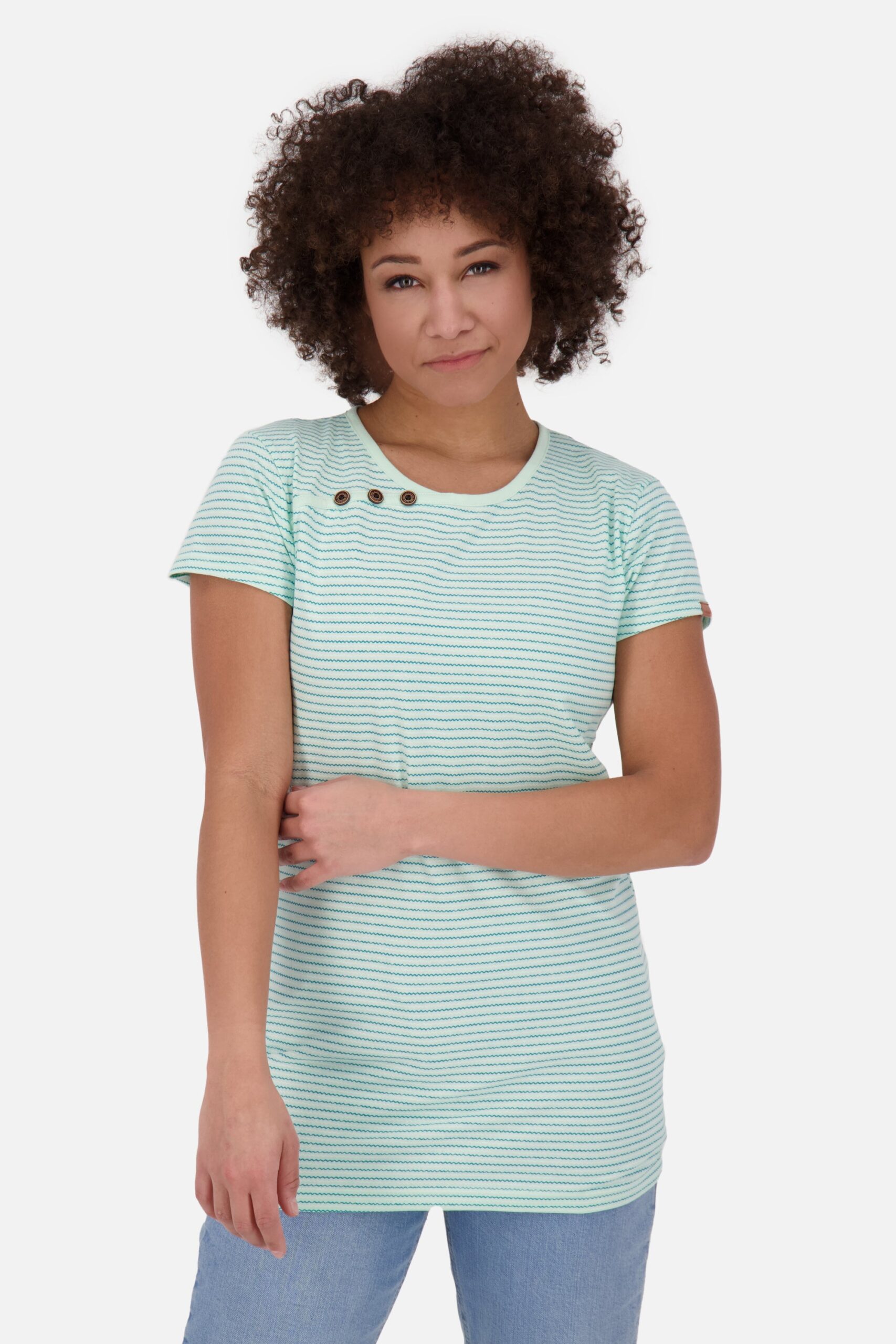 Damen Sommer-T-Shirt JuliaAK Z von Alife and Kickin Hellgrün