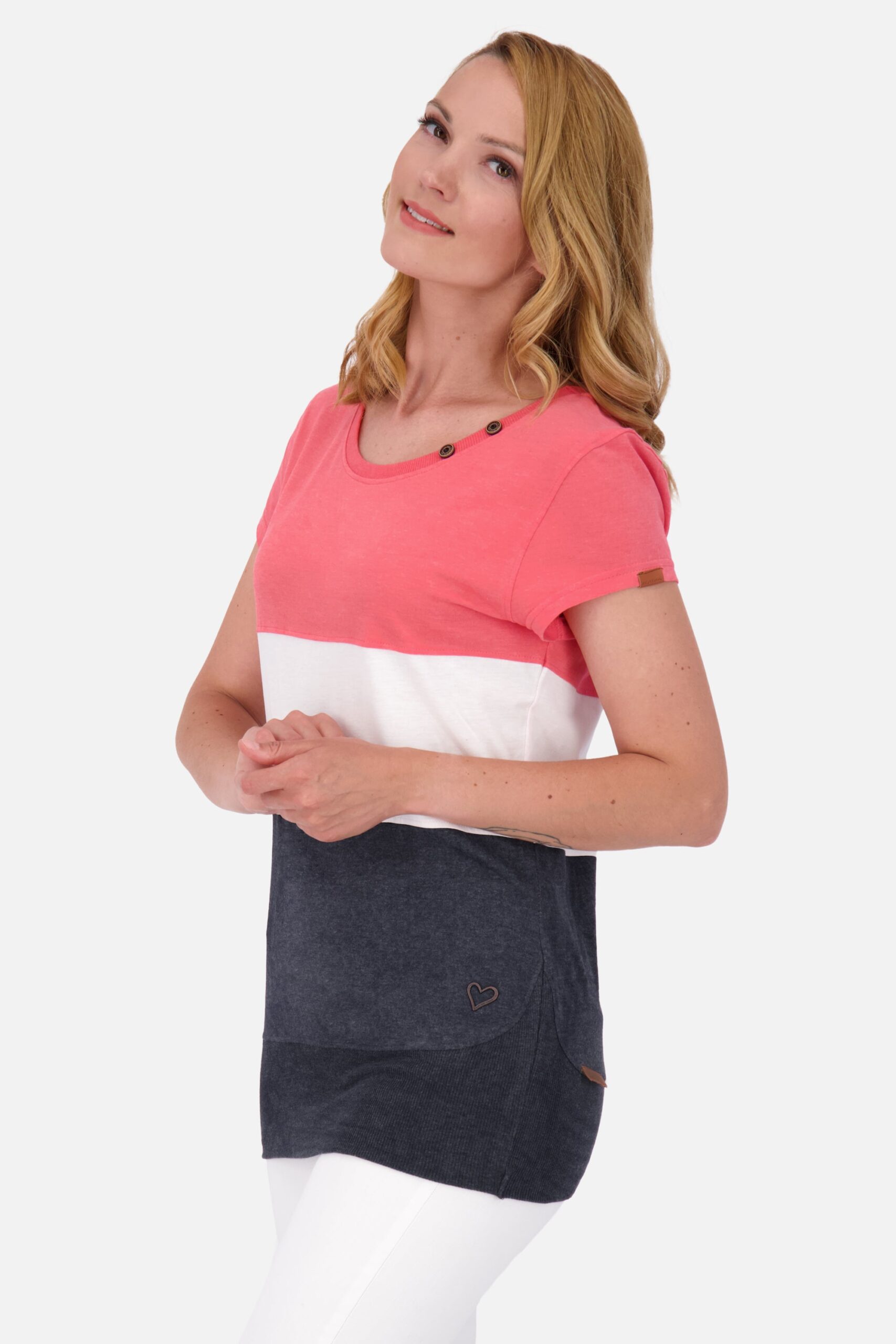 Figurbetontes Kurzarmshirt für Damen - CoriAK A Dunkelblau