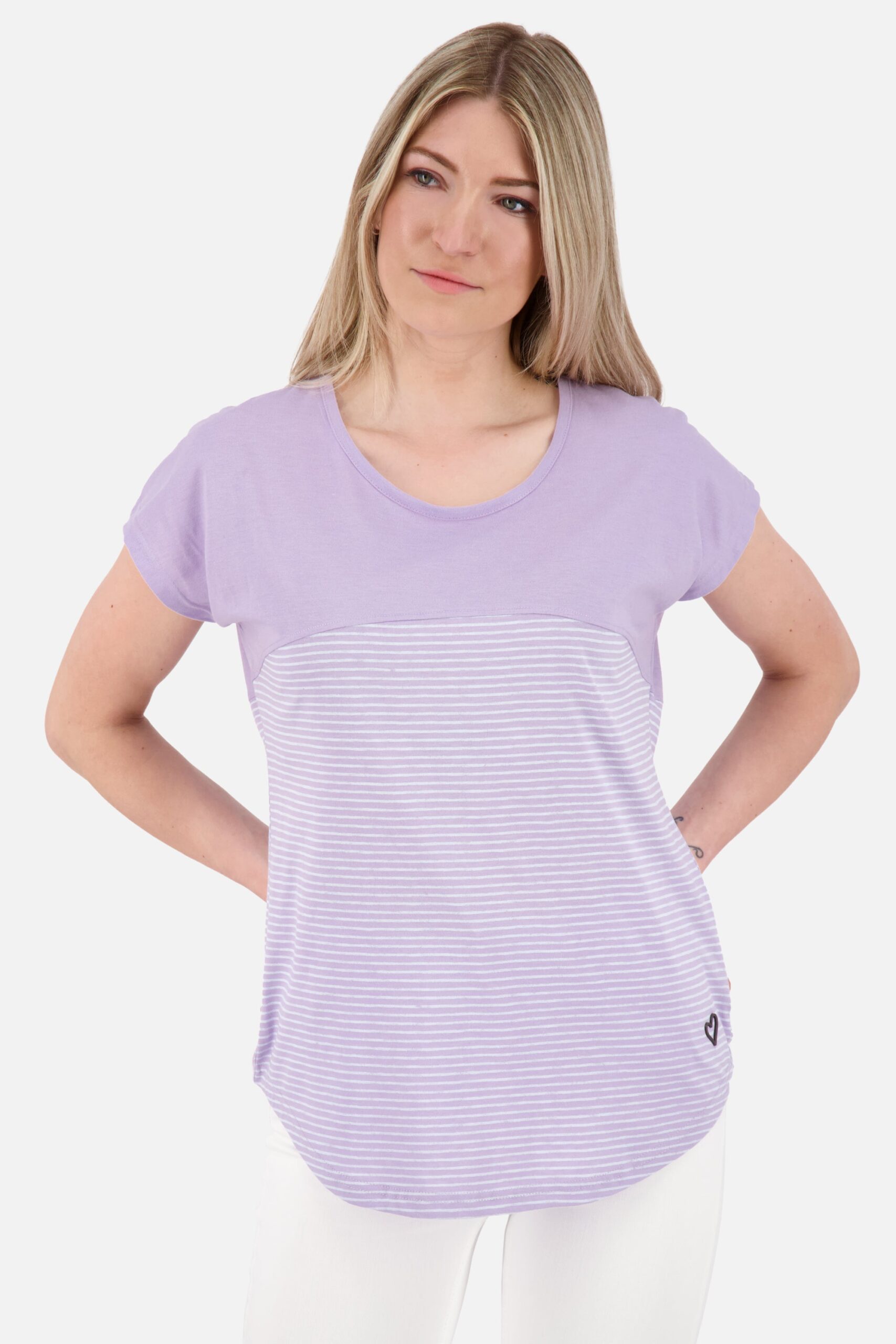 Damen T-Shirt ClarettaAK Z: Bequemer Begleiter für den Sommer Violett