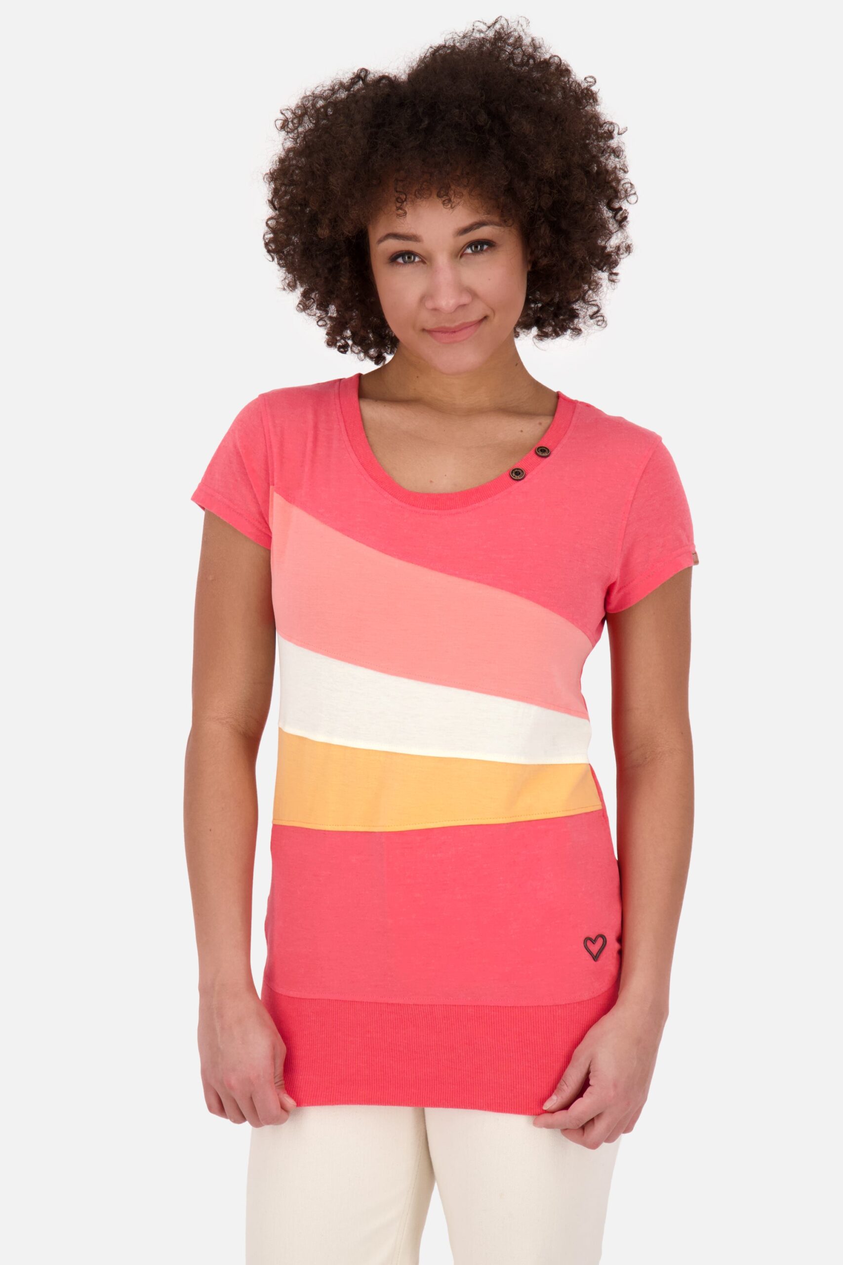 ClementinaAK A T-Shirt Damen - Trendpiece für den Sommer Rot