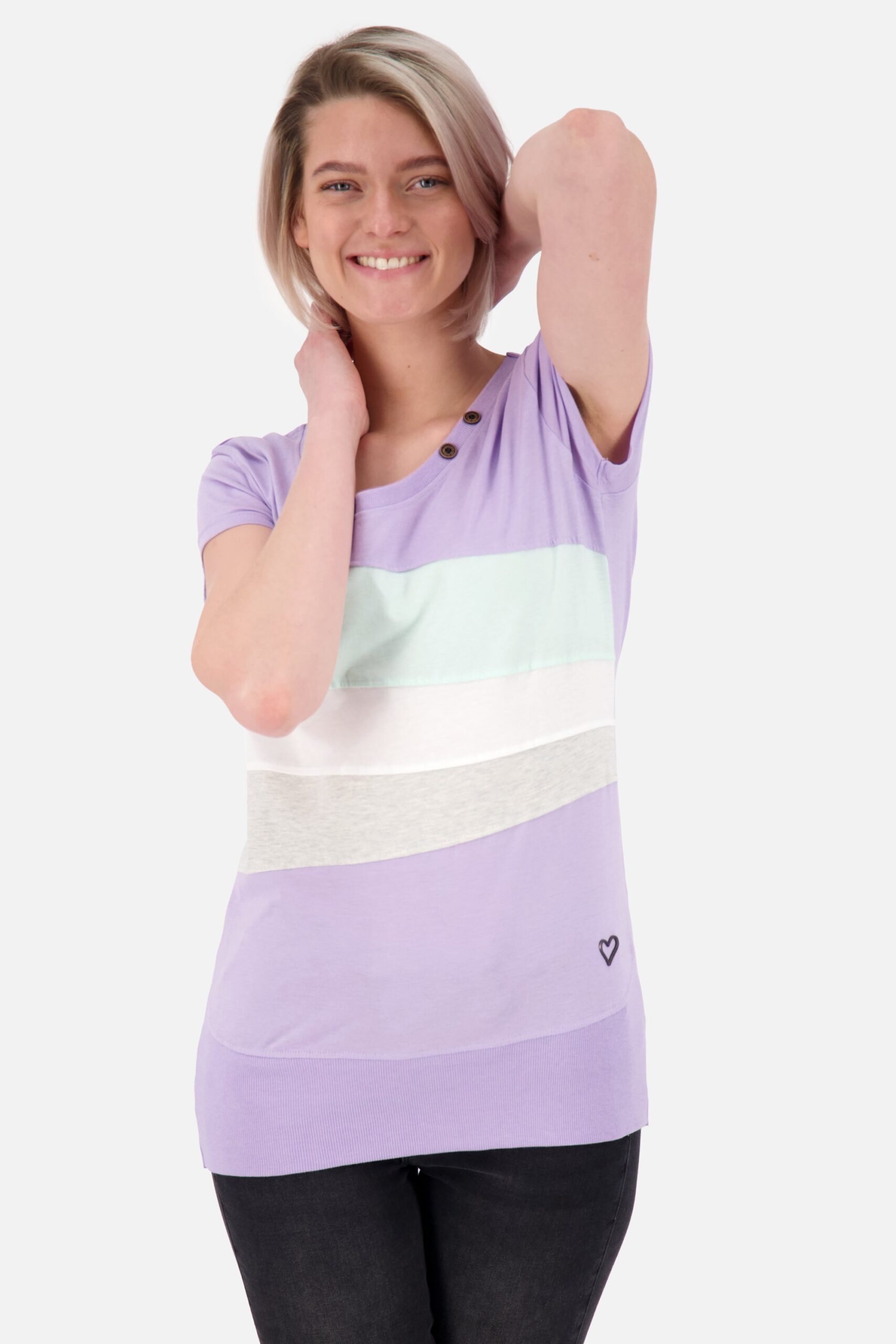 ClementinaAK A T-Shirt Damen - Trendpiece für den Sommer Violett