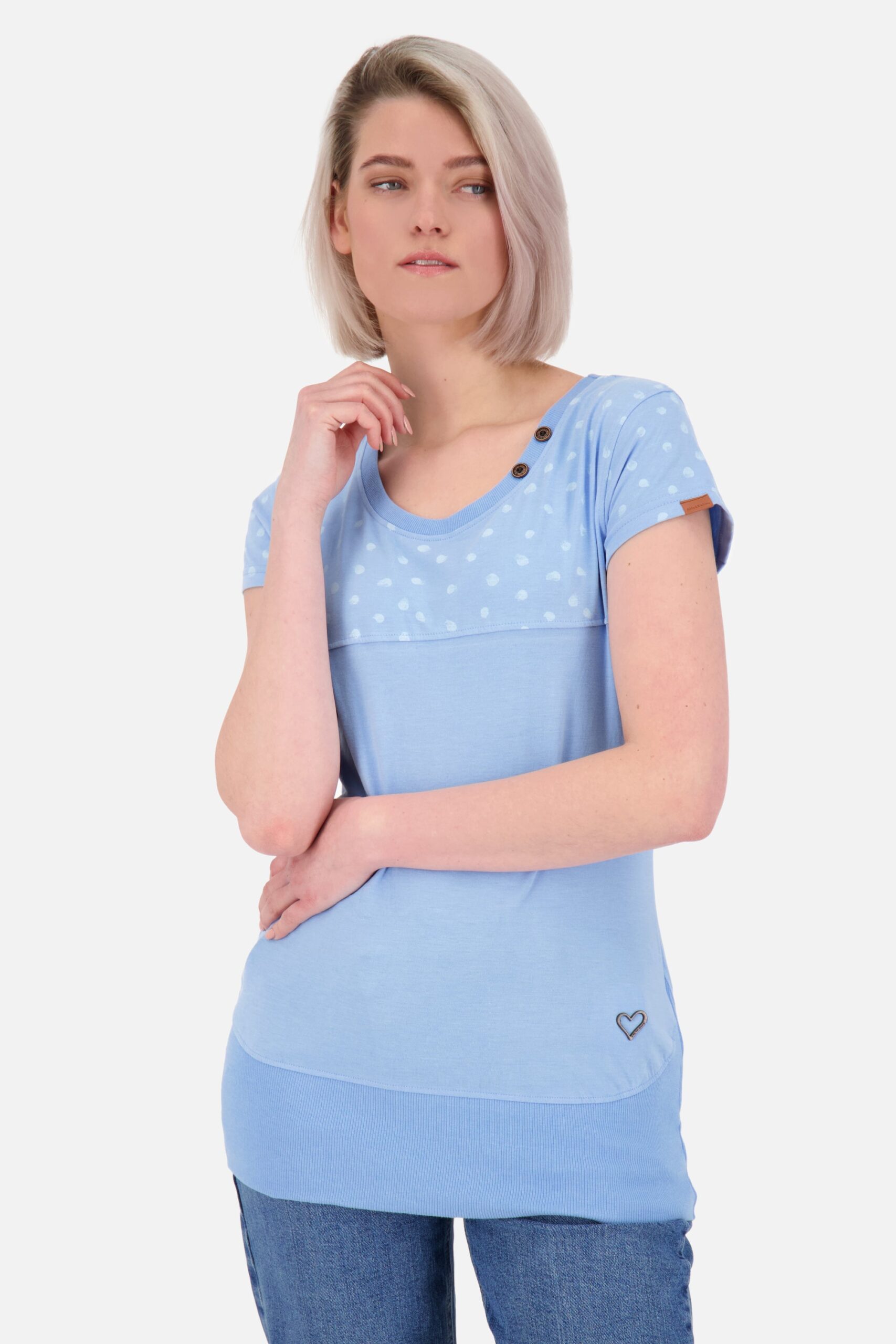 Damen Freizeitshirt CoraAK B: Vielseitig kombinierbarer Style Hellblau