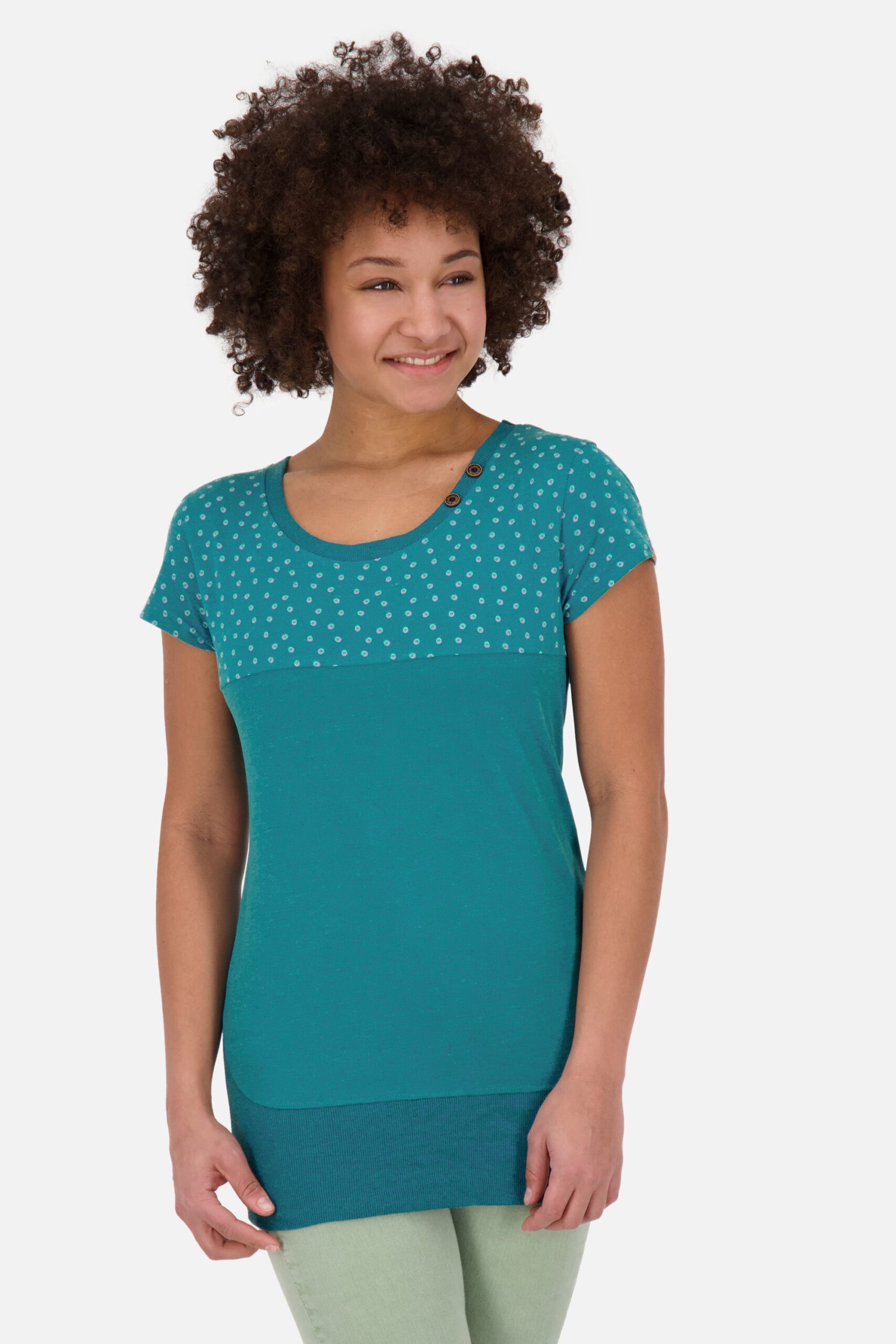 Damen Freizeitshirt CoraAK B: Vielseitig kombinierbarer Style Dunkelgrün