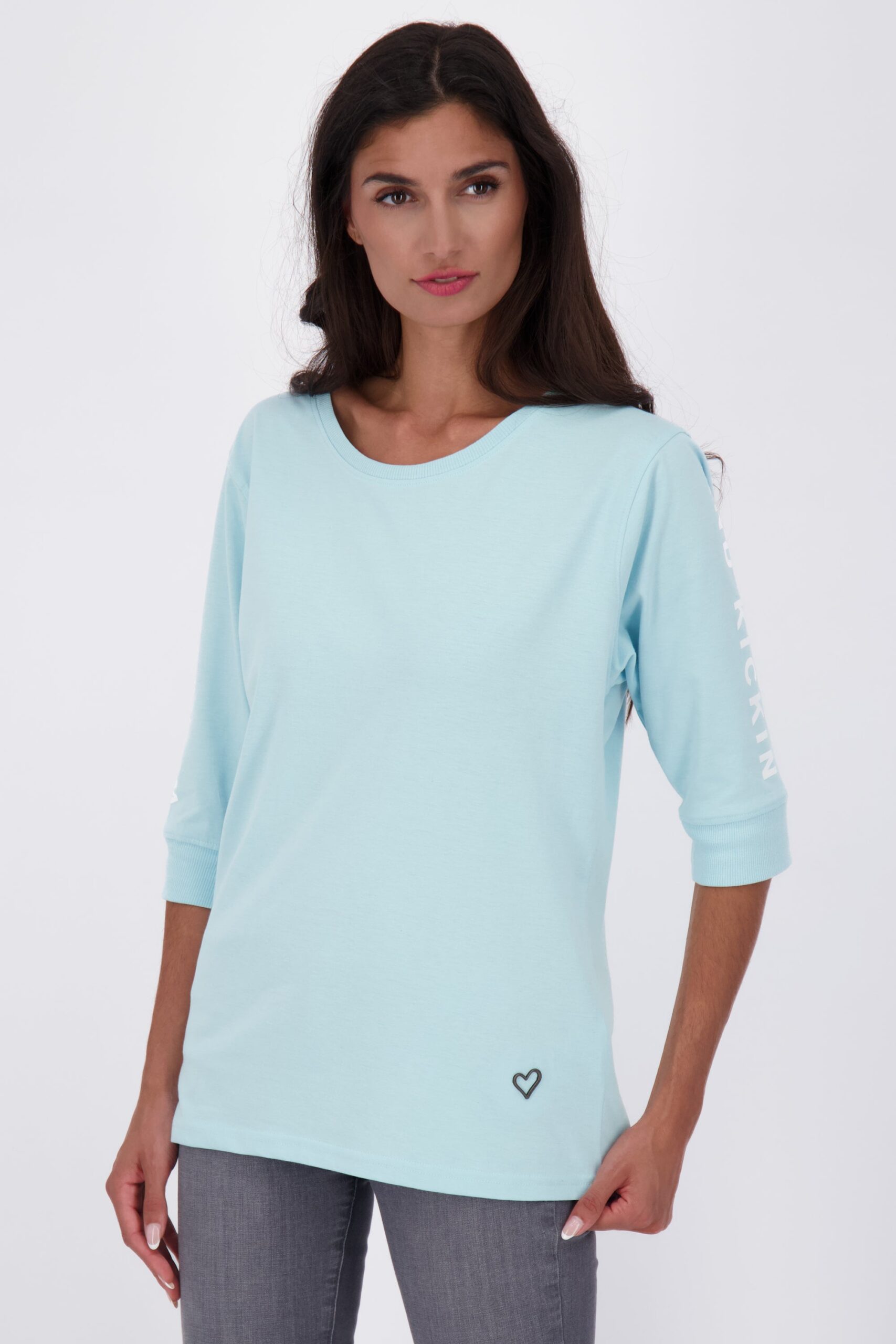 ClaudeAK A T-Shirt Damen Hellblau