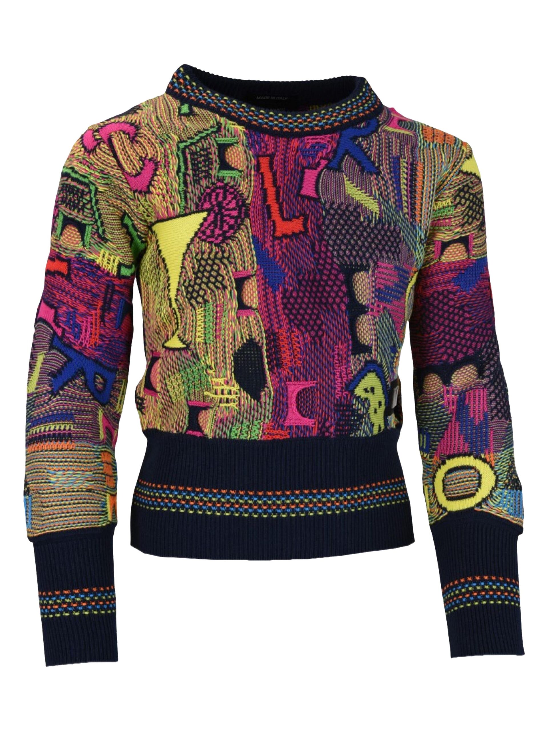 Allover Maedchen Pullover mit Muster