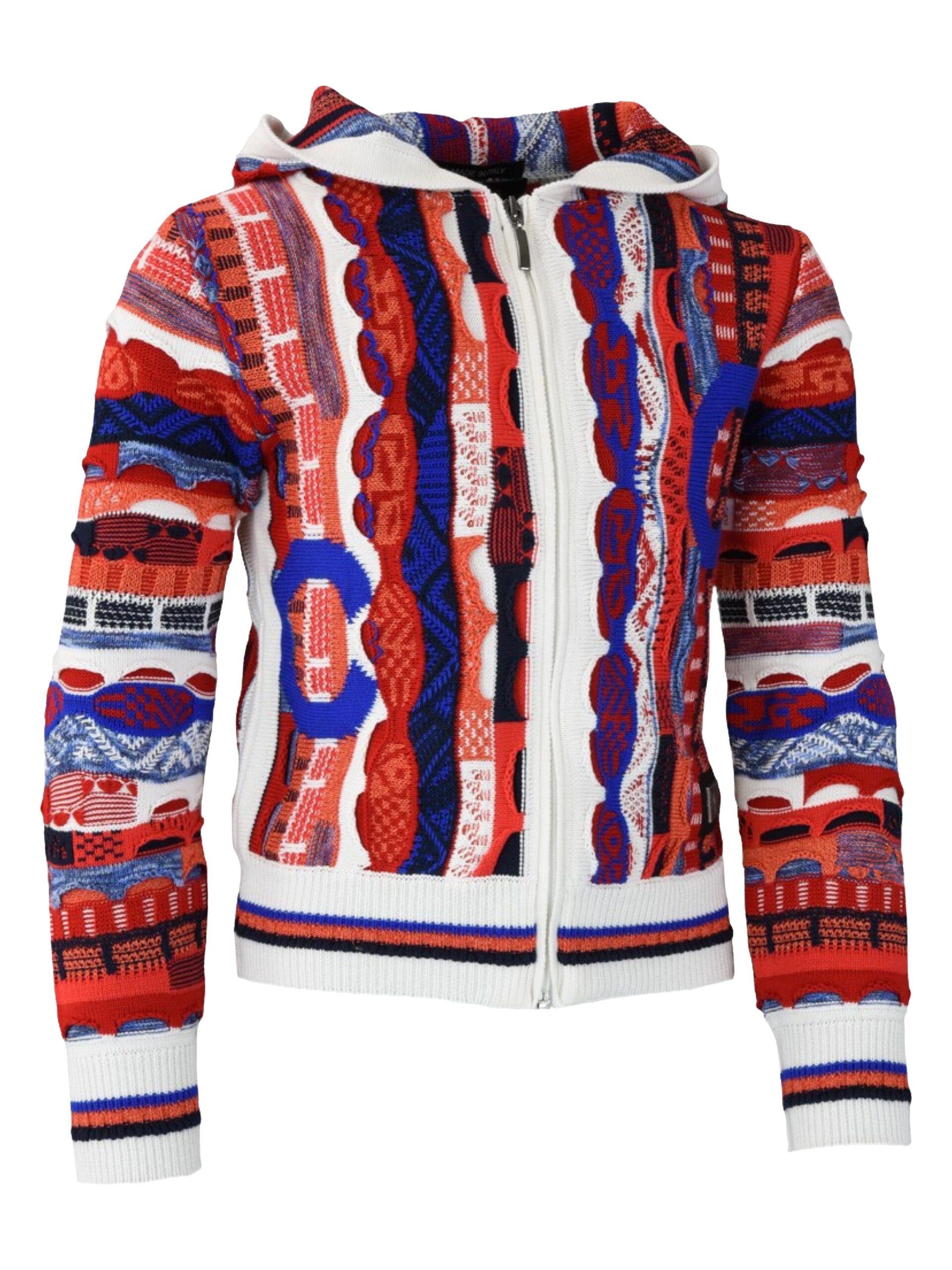 Allover Maedchen Strickjacke mit Stehkragen