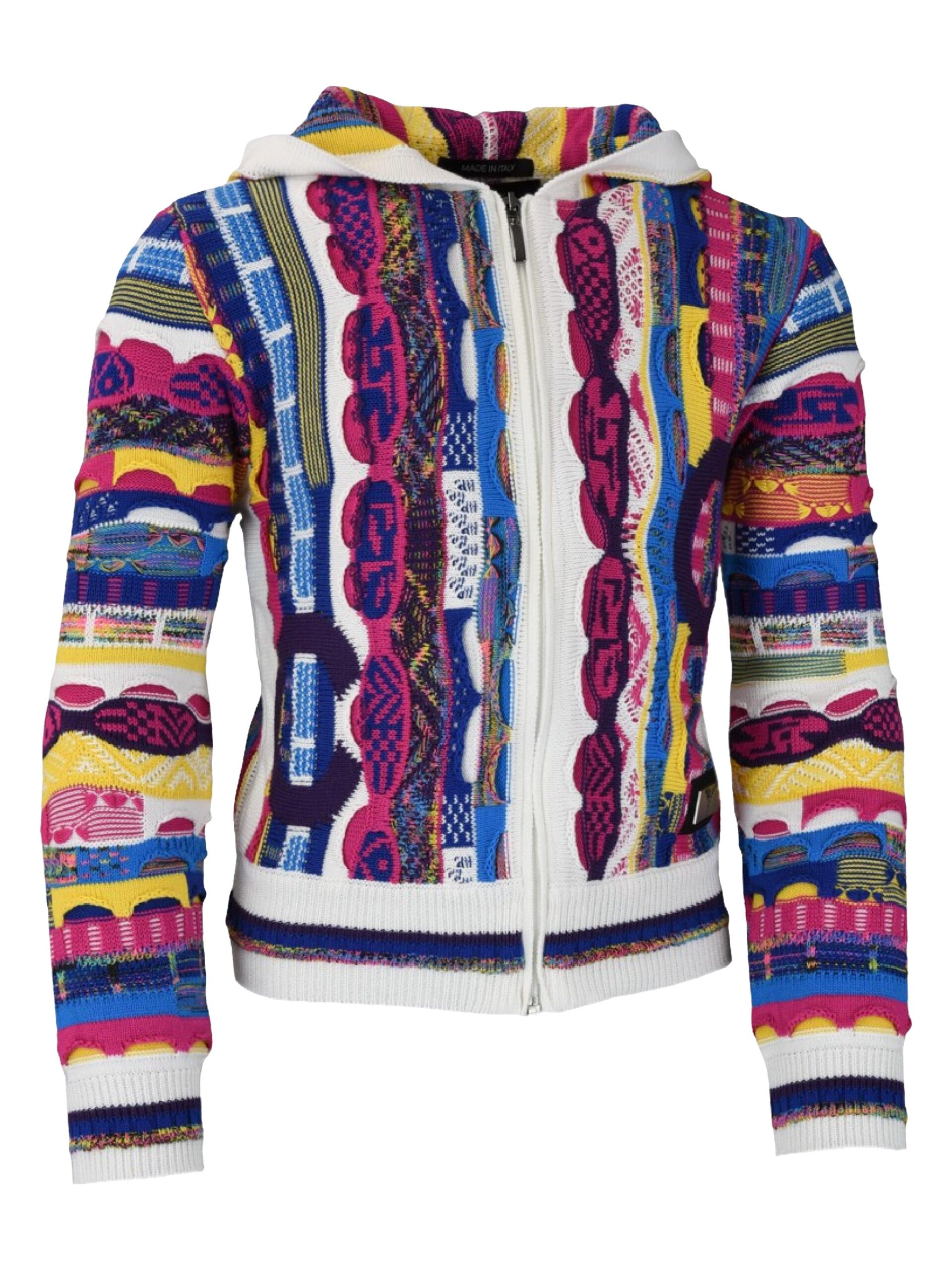 Allover Maedchen Strickjacke mit Stehkragen