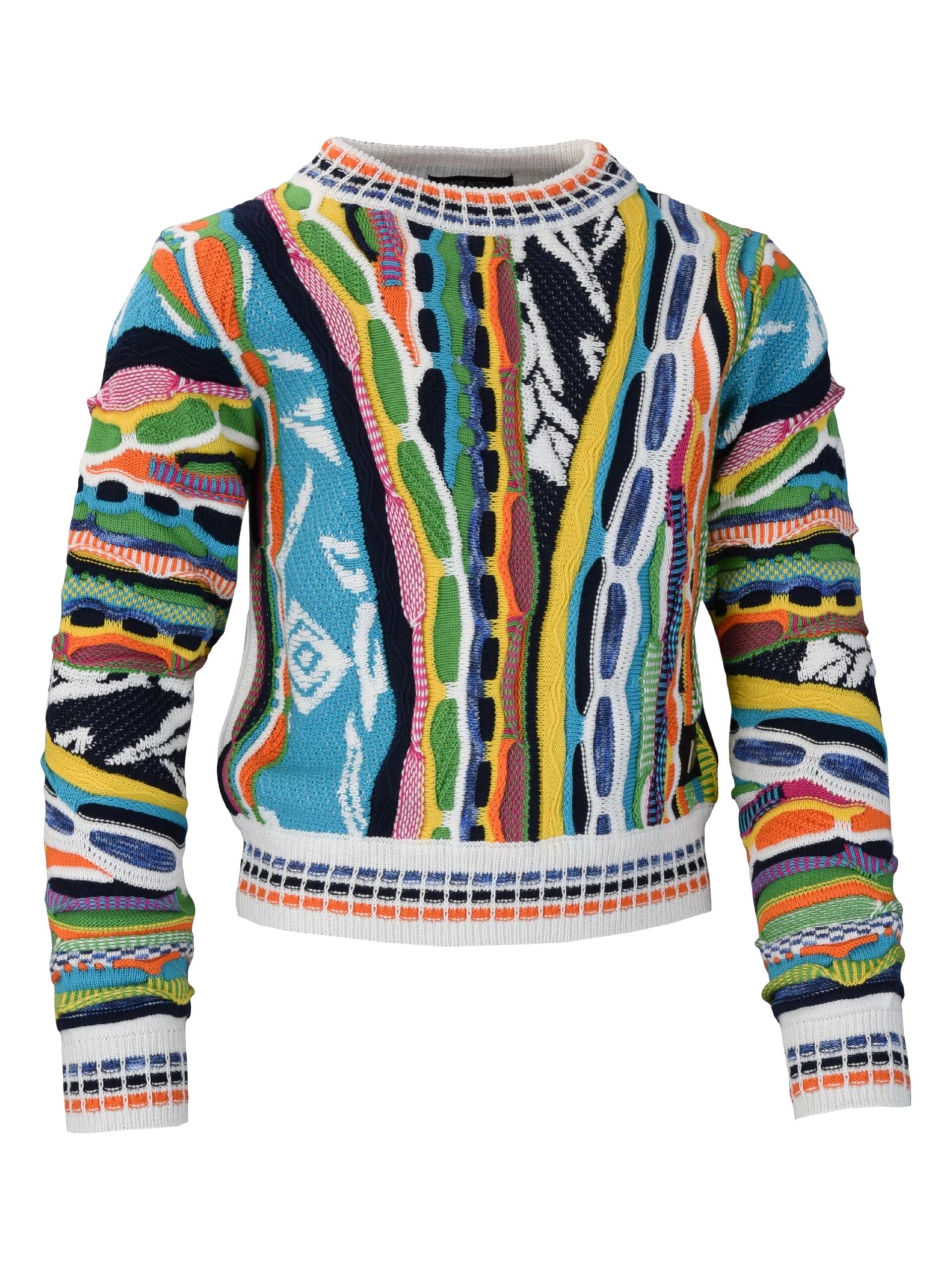 Allover Maedchen-Strickpullover mit Struktur