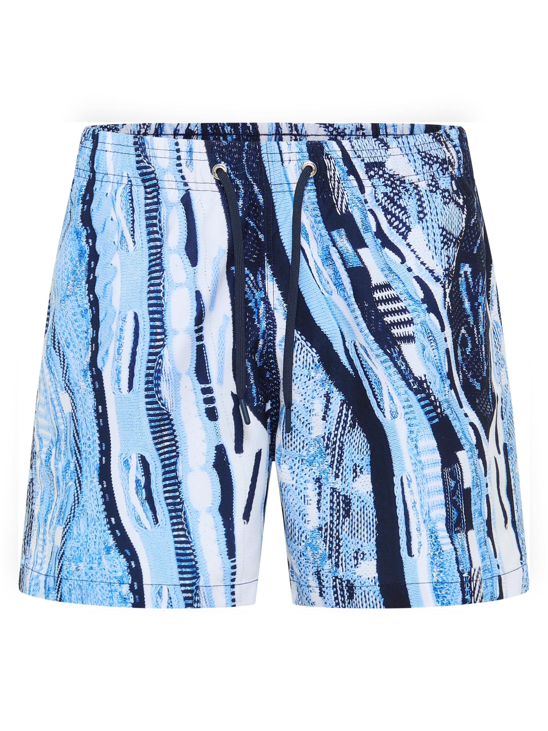 Badeshorts mit Strickmuster