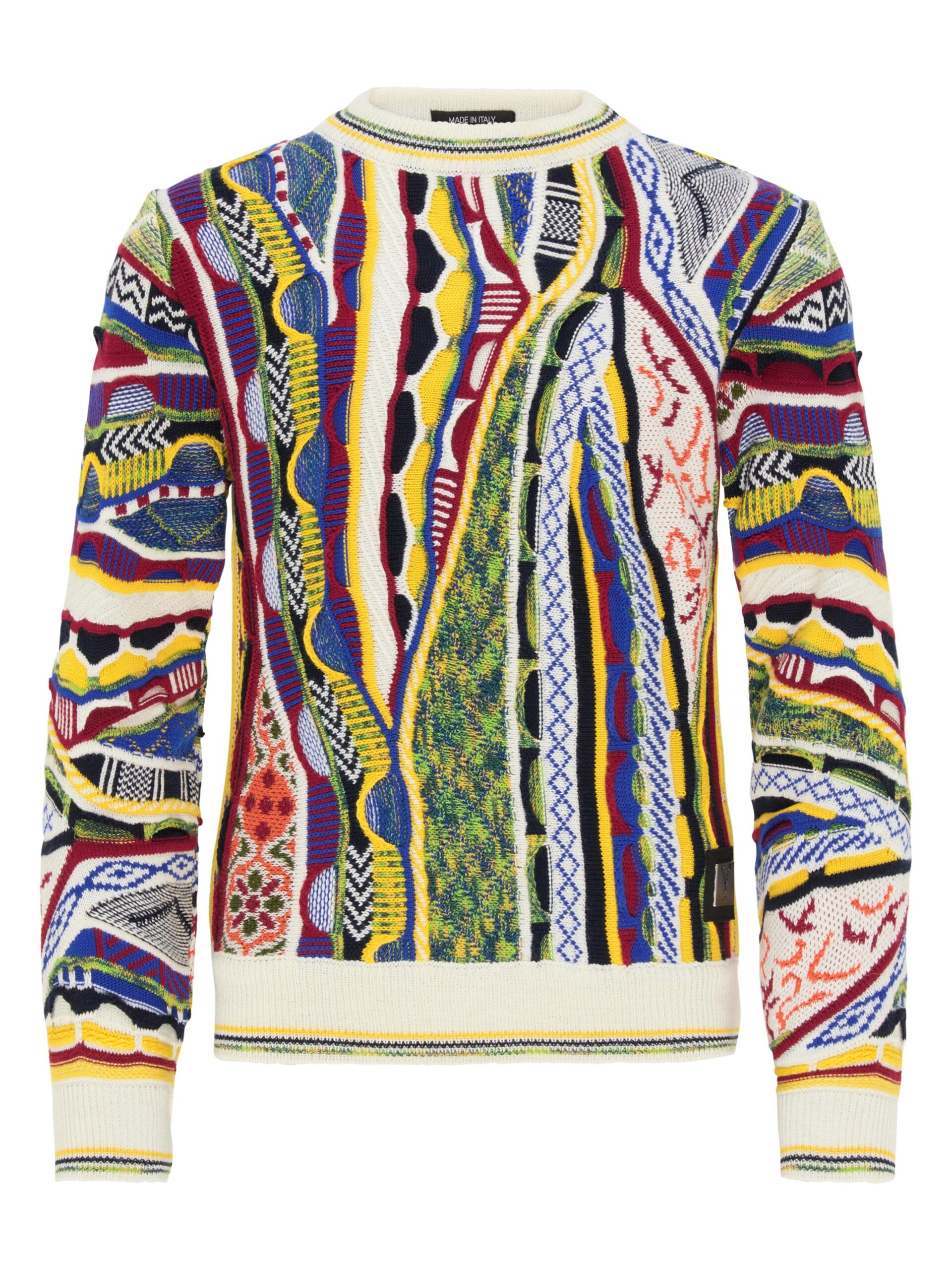 Bunt gemusterter Kinder Jacquard Pullover