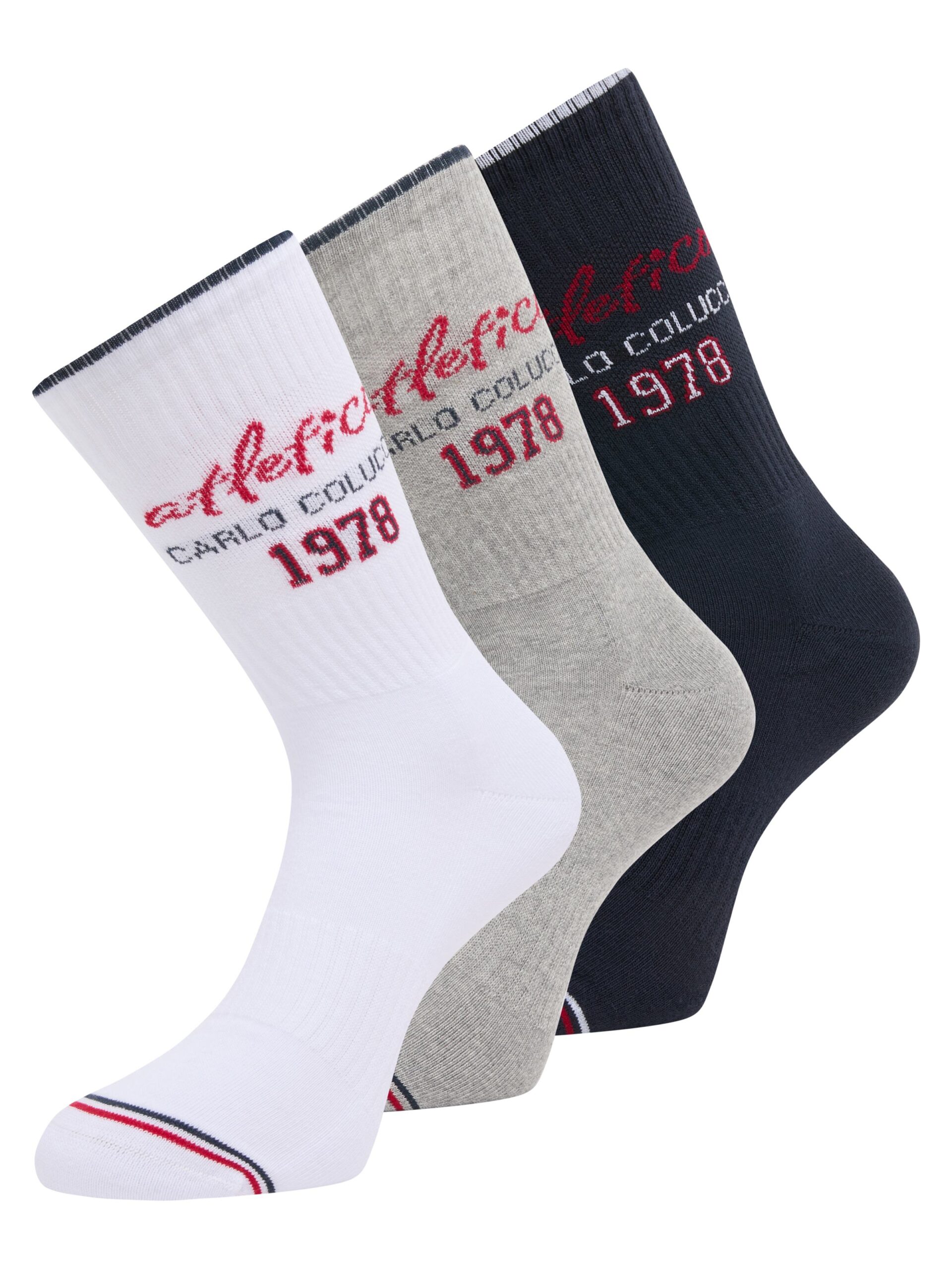 CARLO COLUCCI Atletico Sportsocken, 3er Pack
