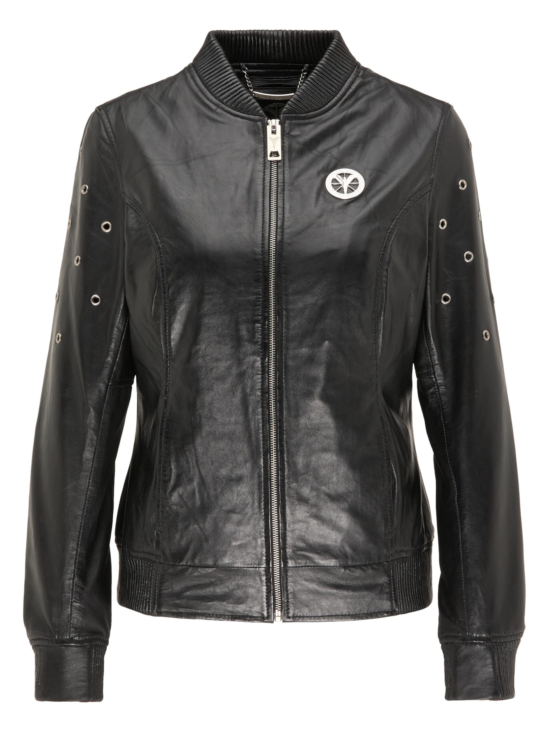 Damen Lederjacke mit Nieten