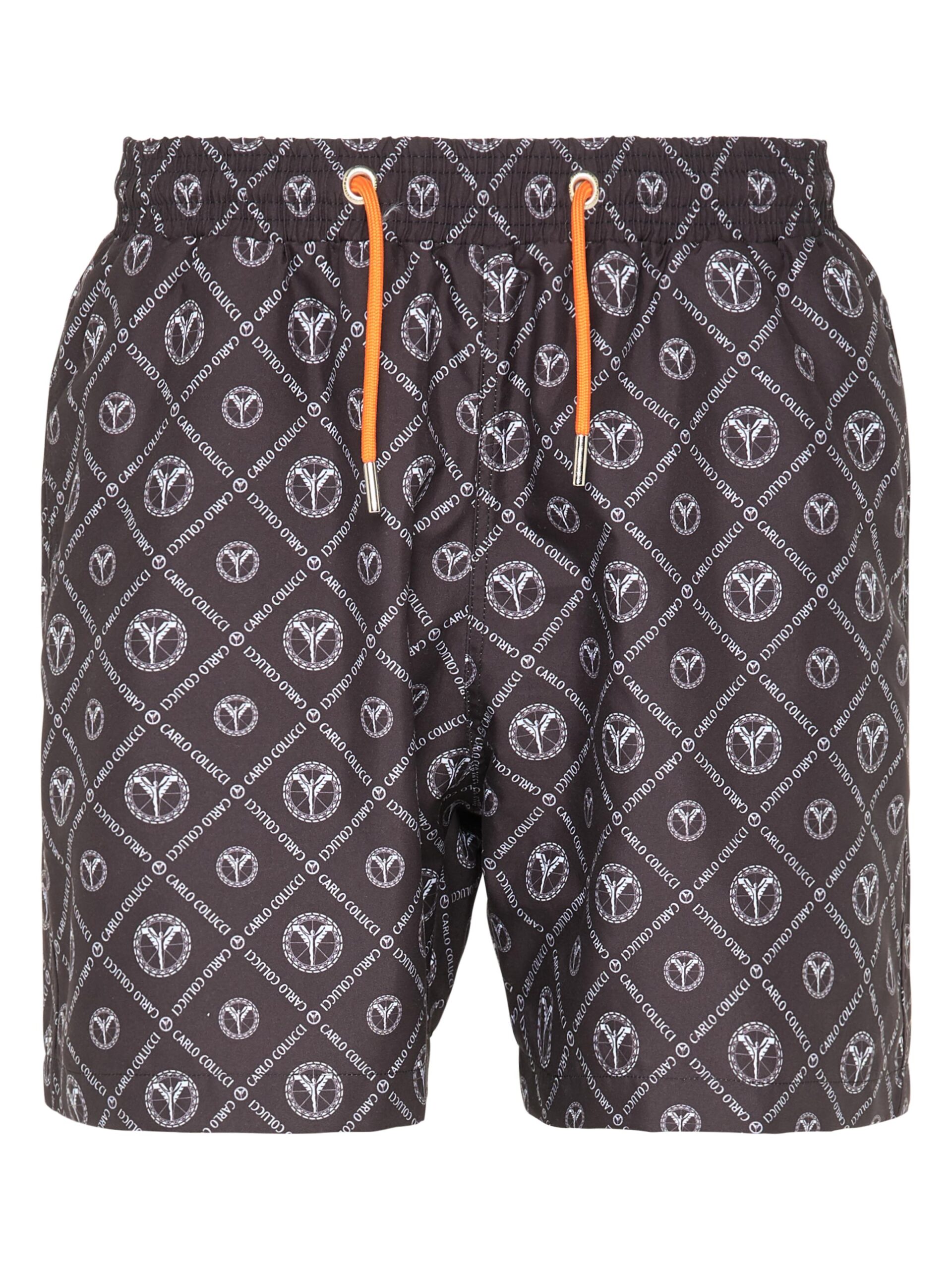 Herren Badeshorts mit Logodruck