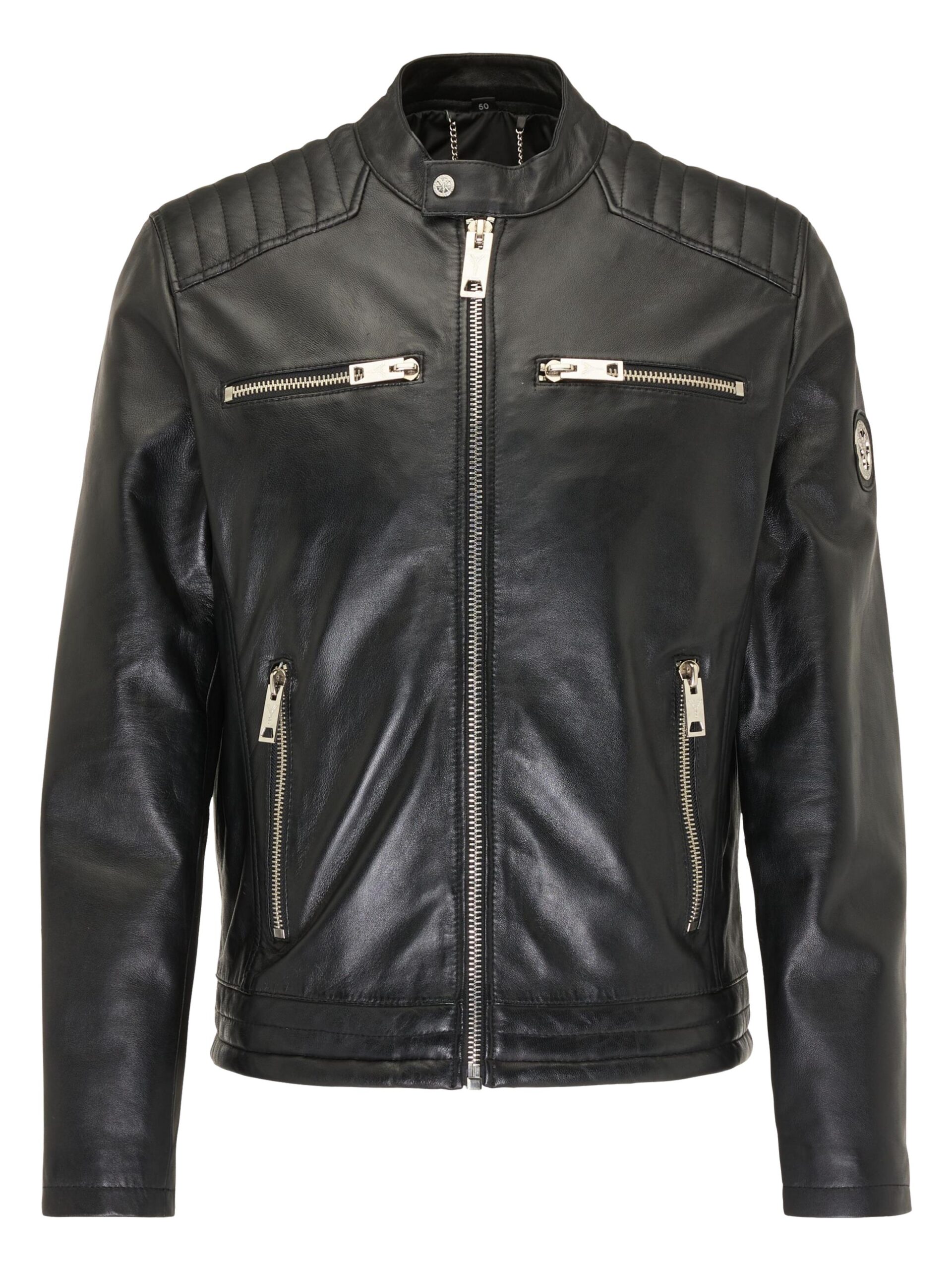 Herren Biker Lederjacke
