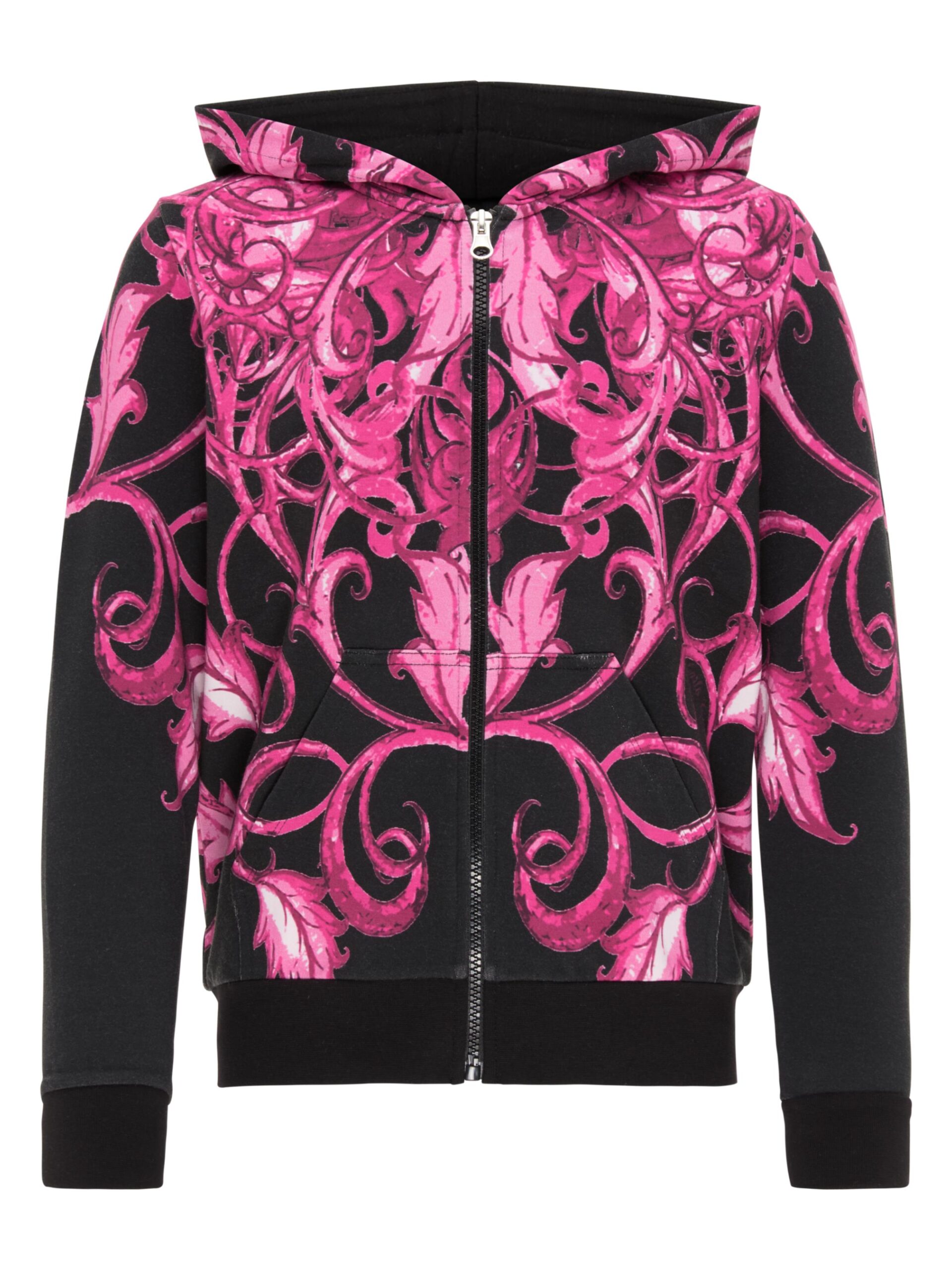 Maedchen Oversize Sweatjacke mit Kapuze