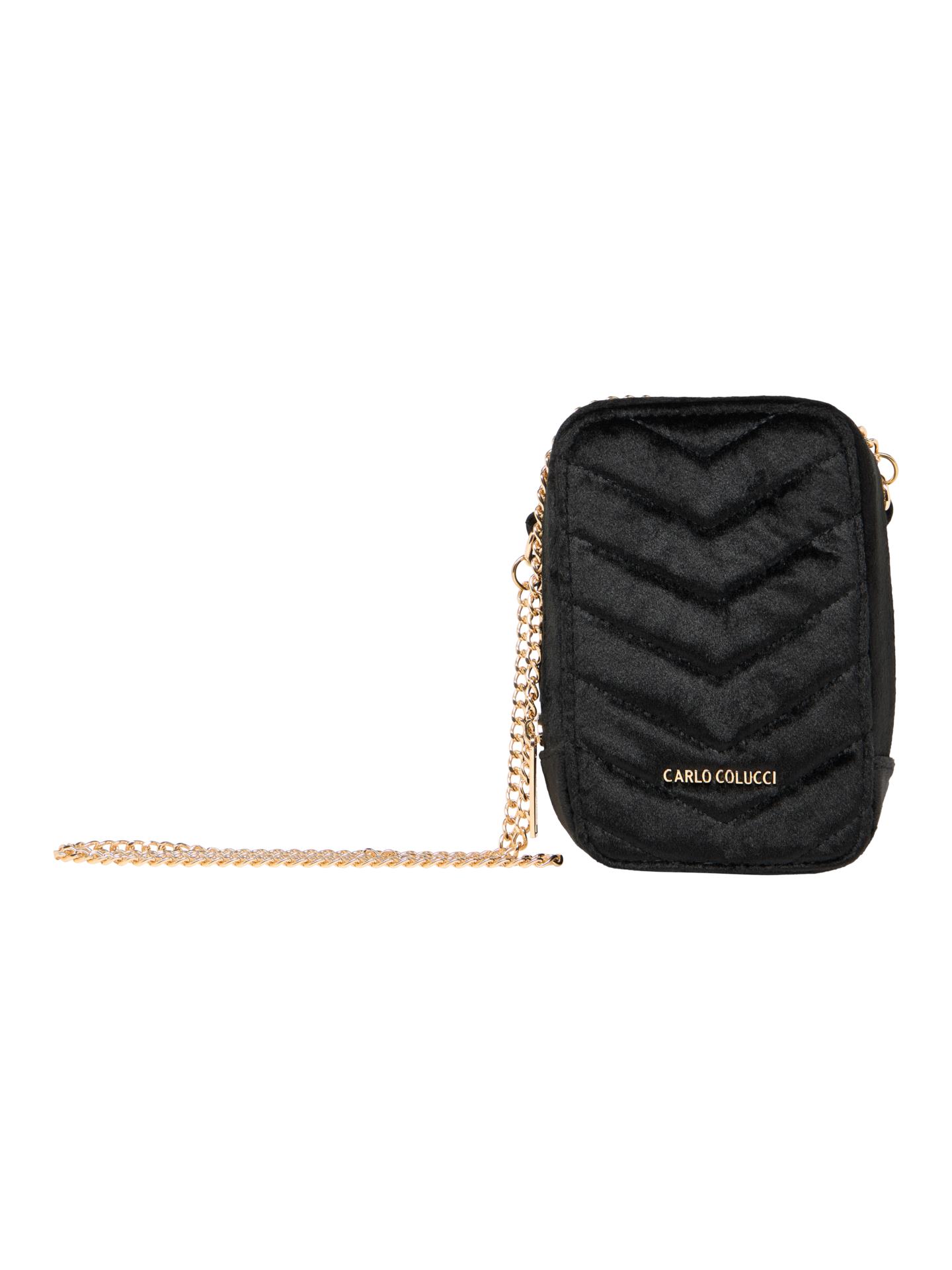 Samt Umhaengetasche mit Kette