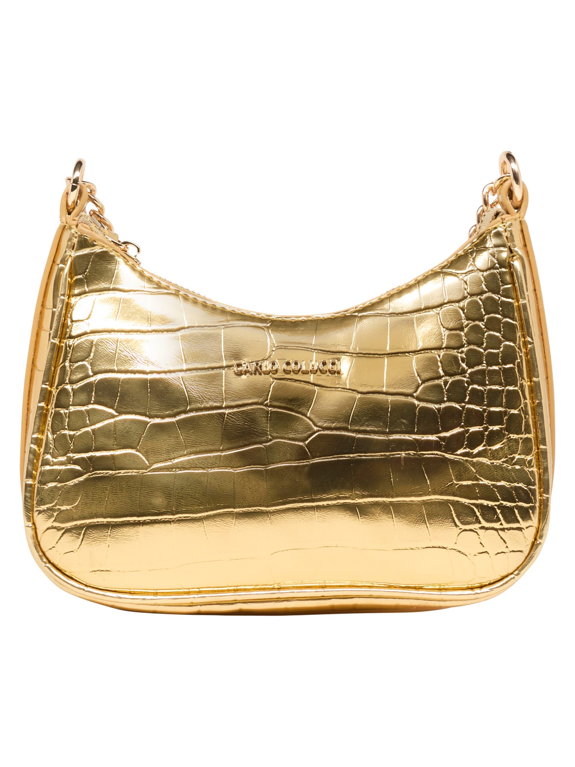 Schultertasche in Kroko-Optik