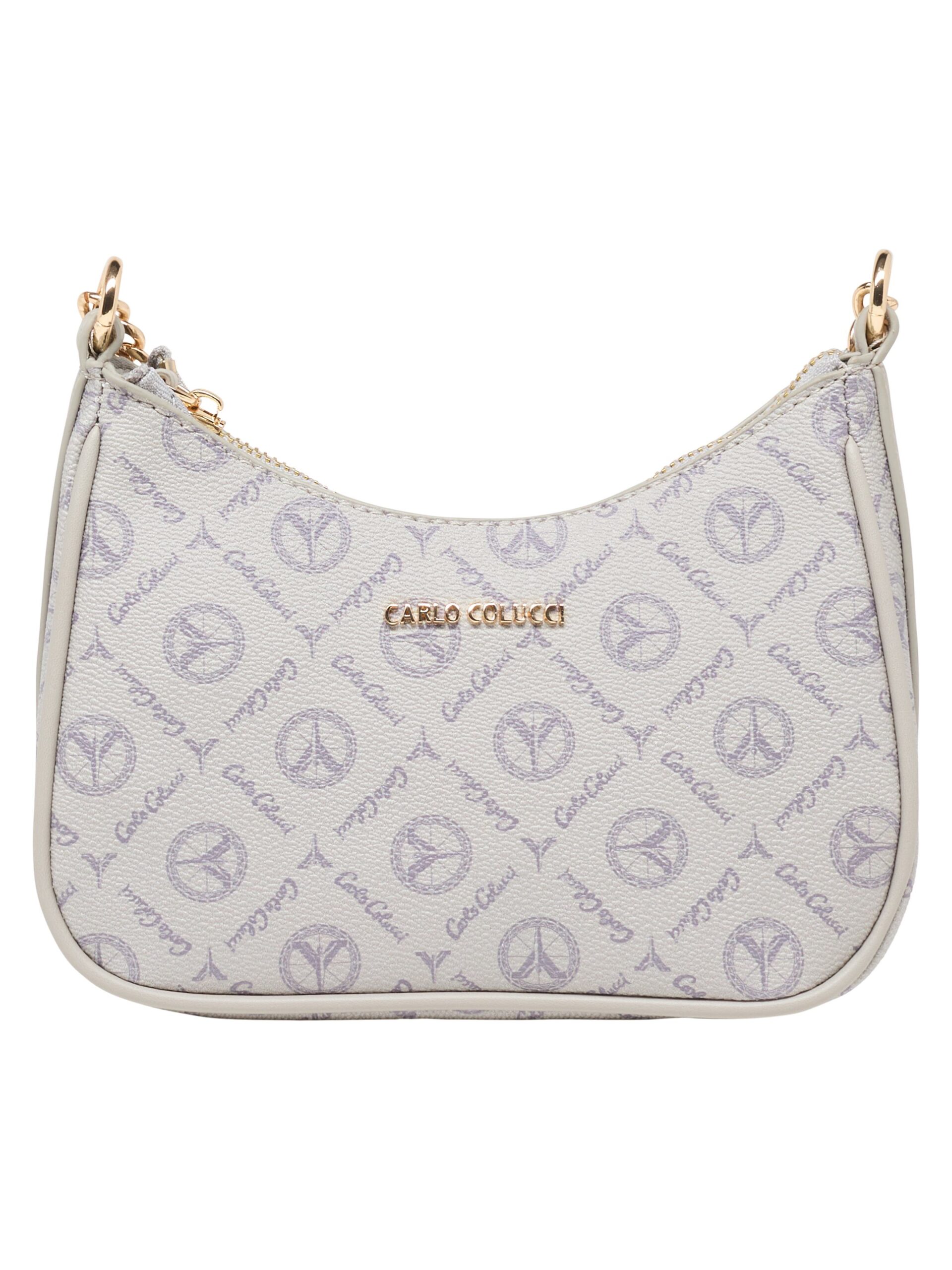 Schultertasche mit Logodruck