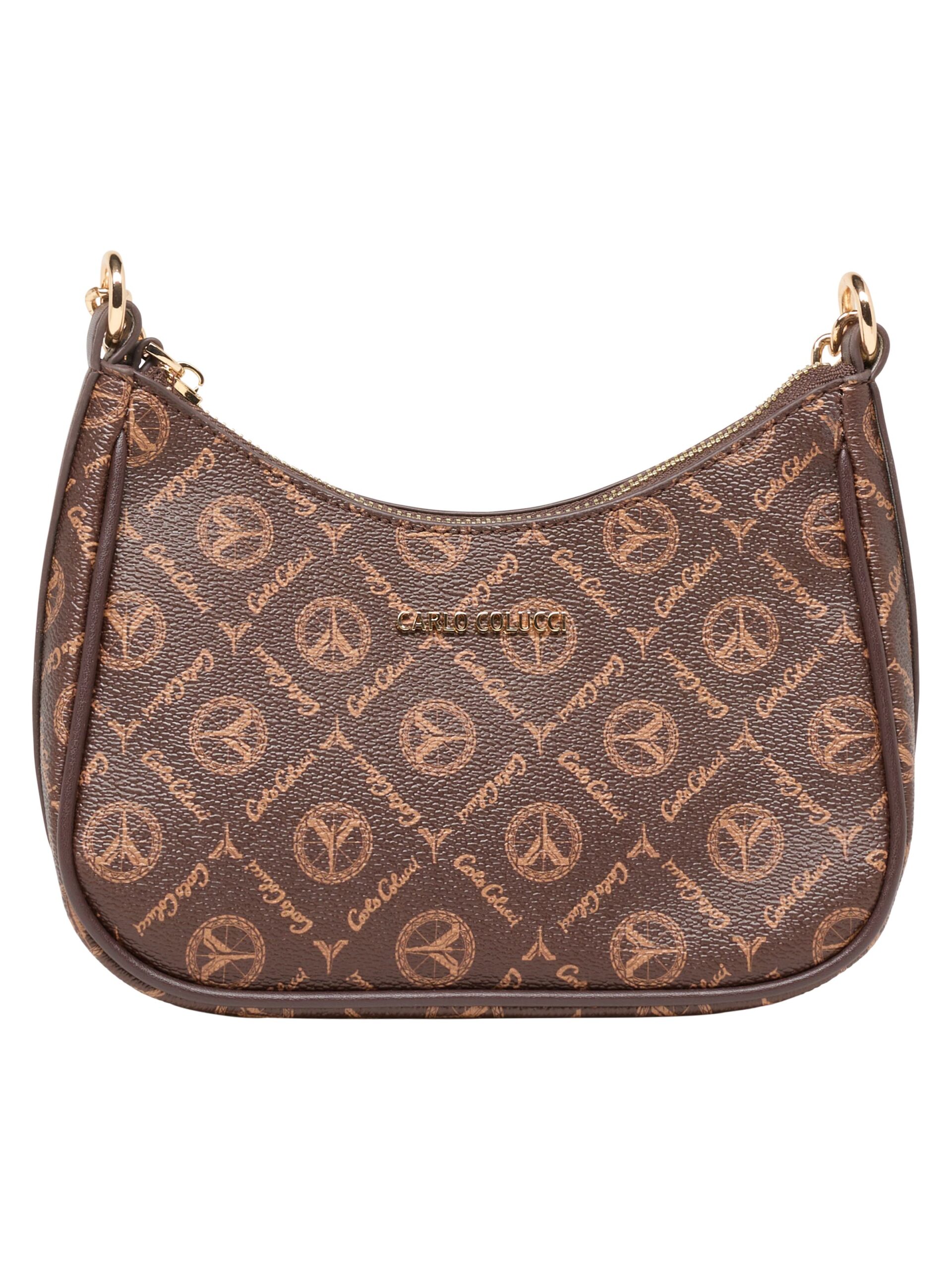 Schultertasche mit Logodruck