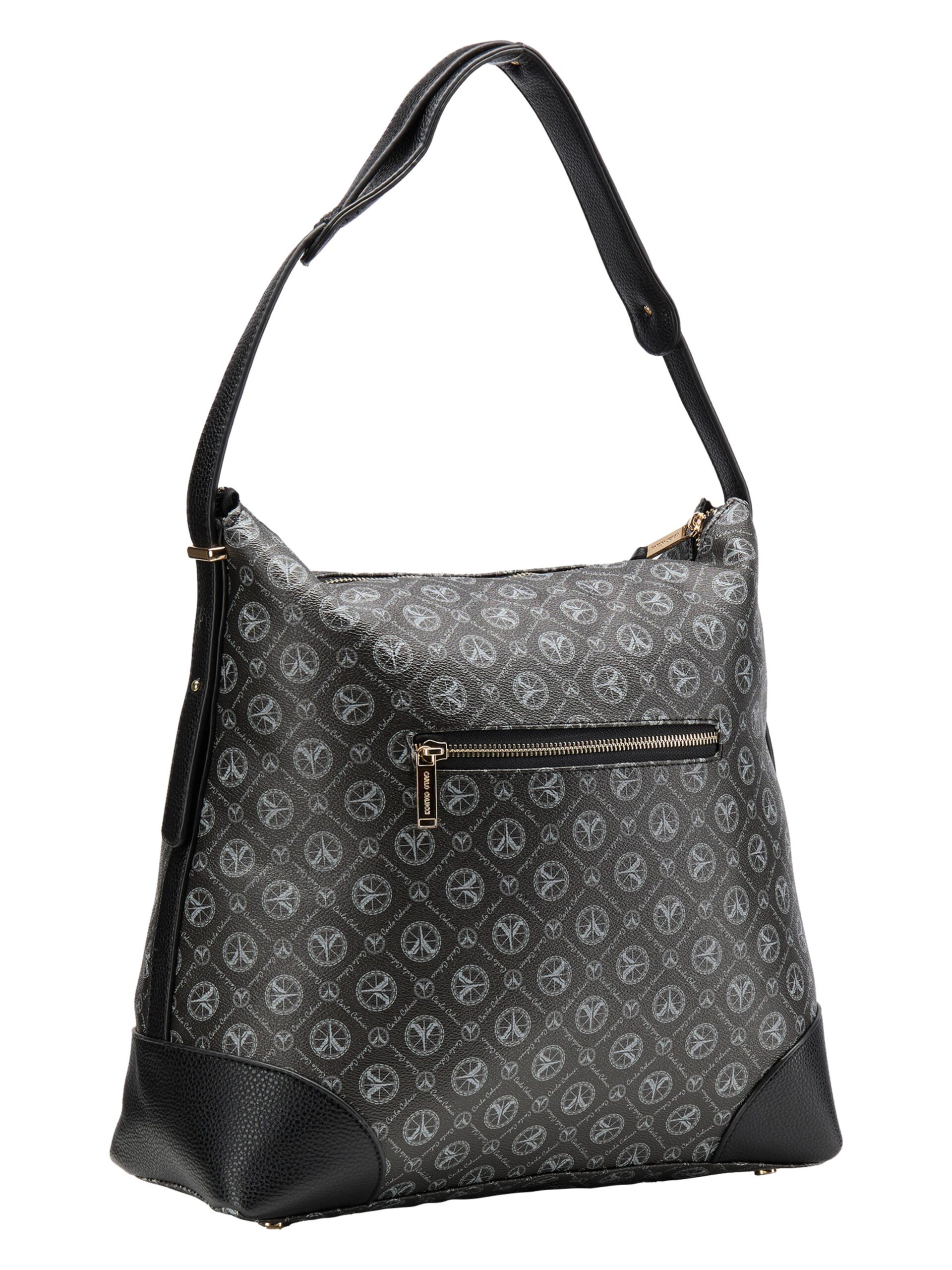 Schultertasche mit Logoprint