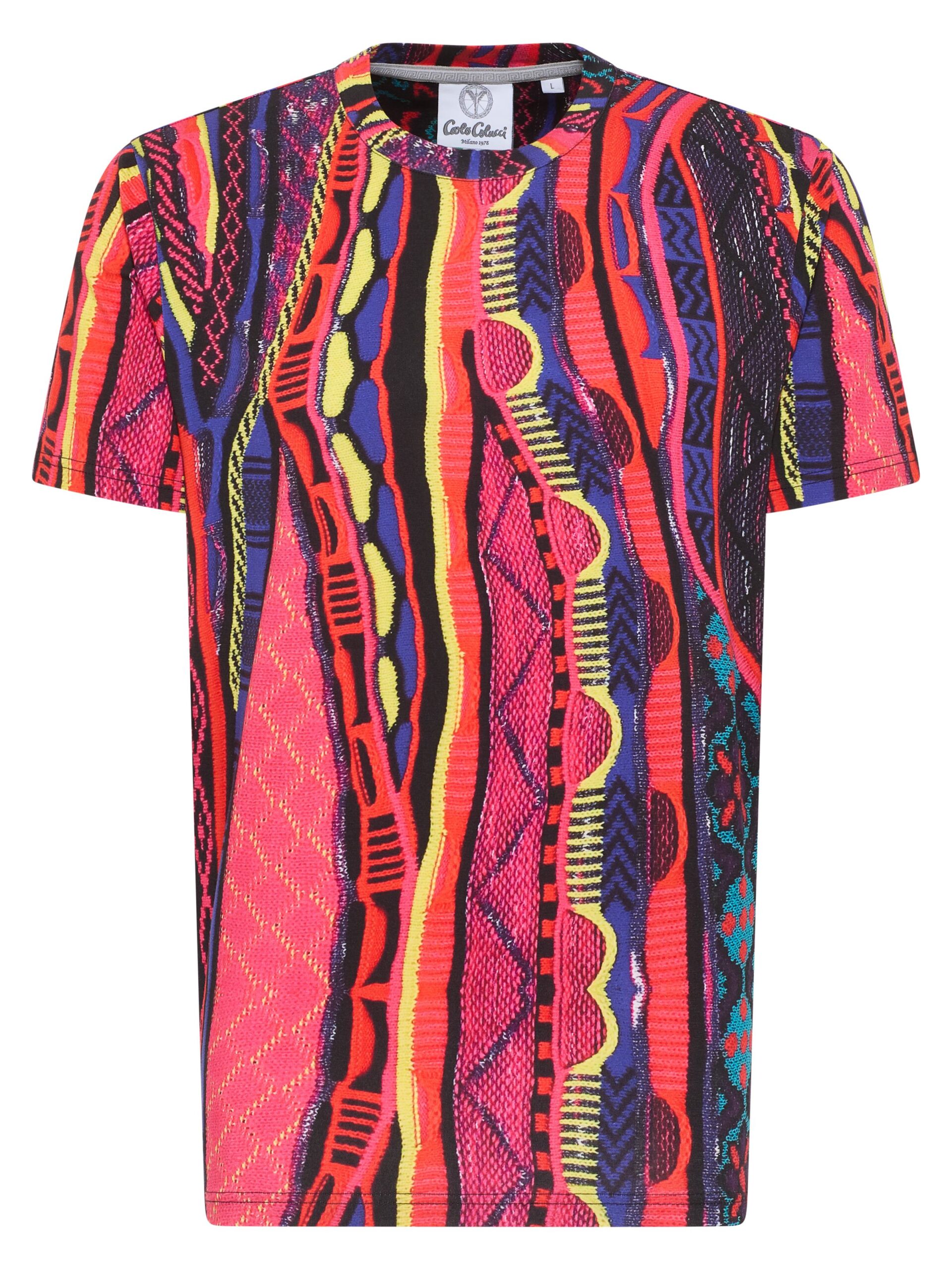 T-Shirt mit Strickdruck