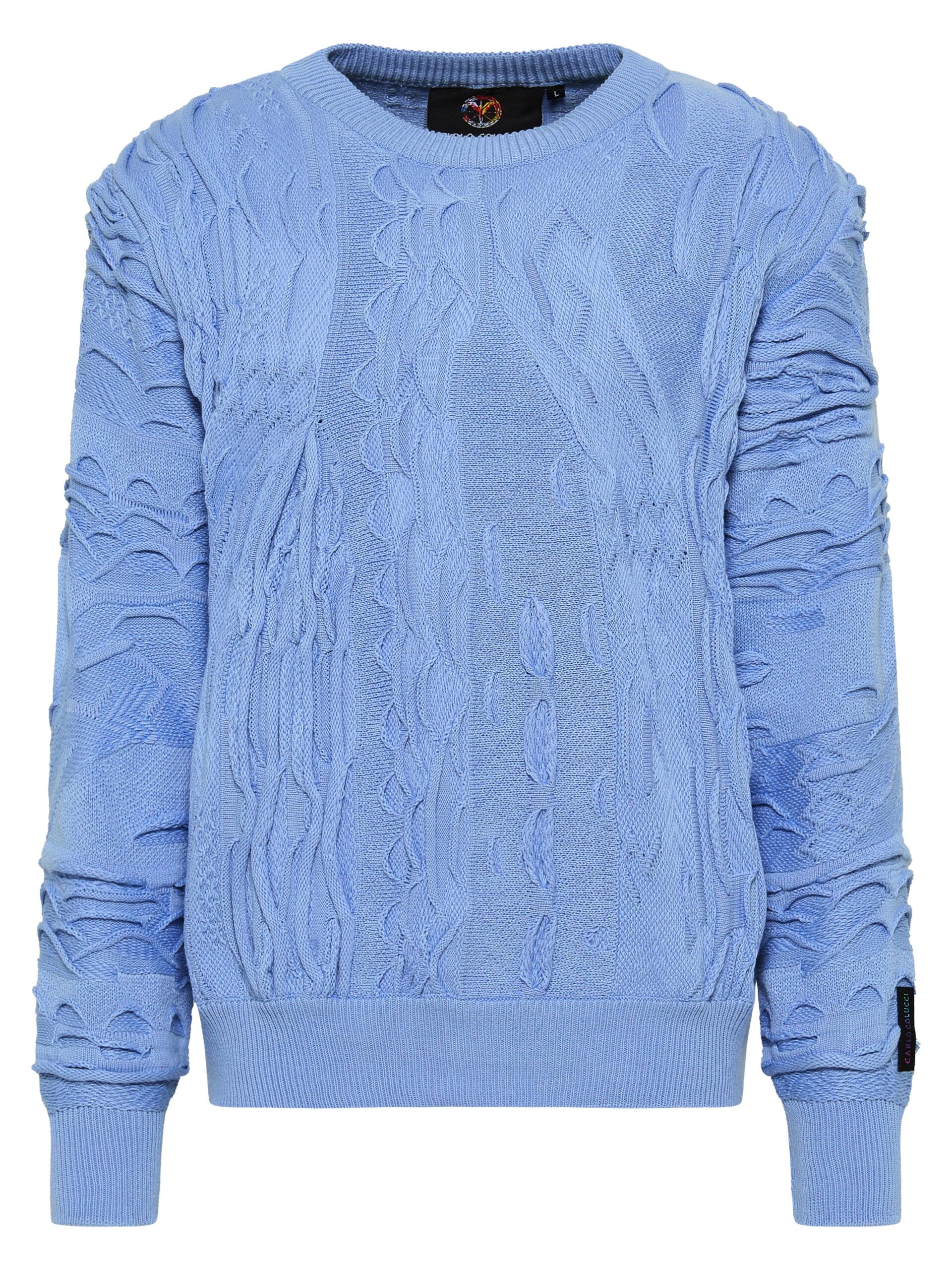 Unifarbener Rundhals Pullover